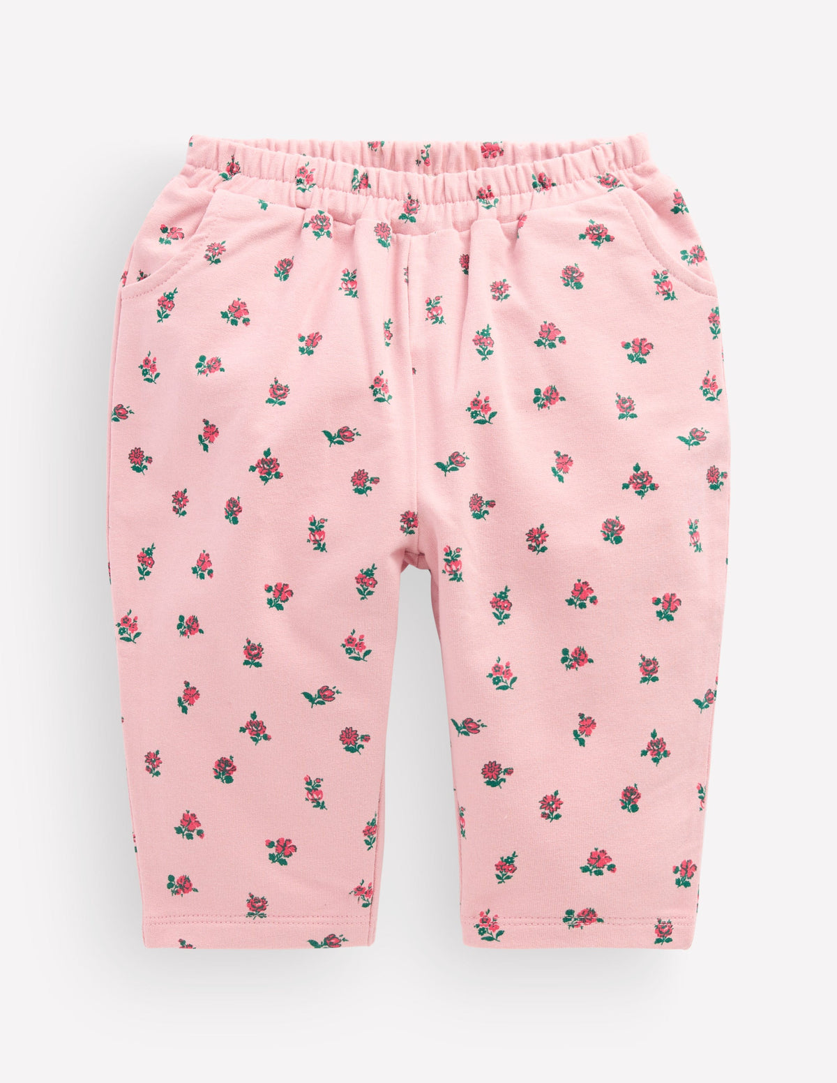 Jersey Pull-on Pants-Pink Vintage Ditsy Floral - Image 1
