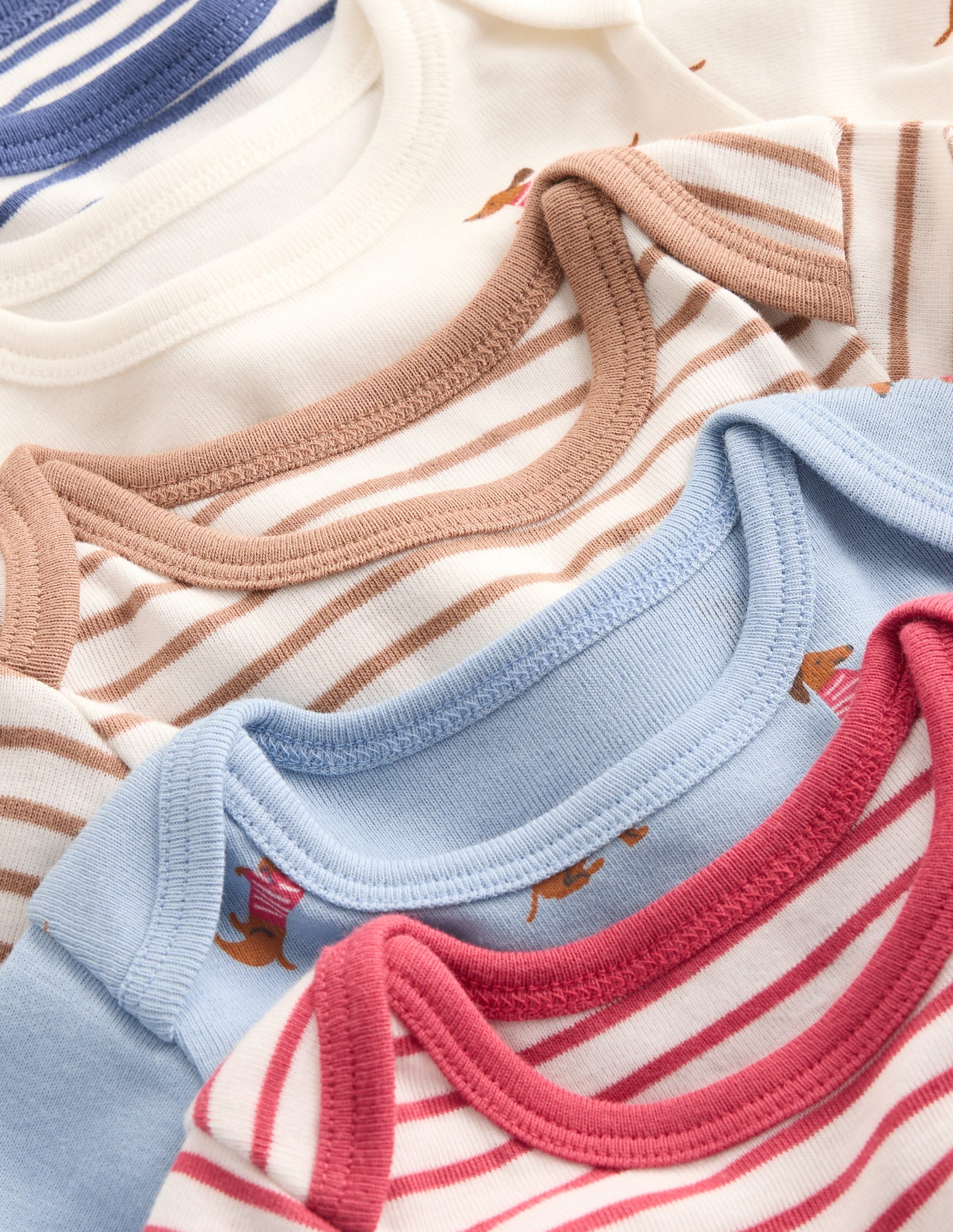 5-pack Cotton Bodies-Blue Multi Dogs-2