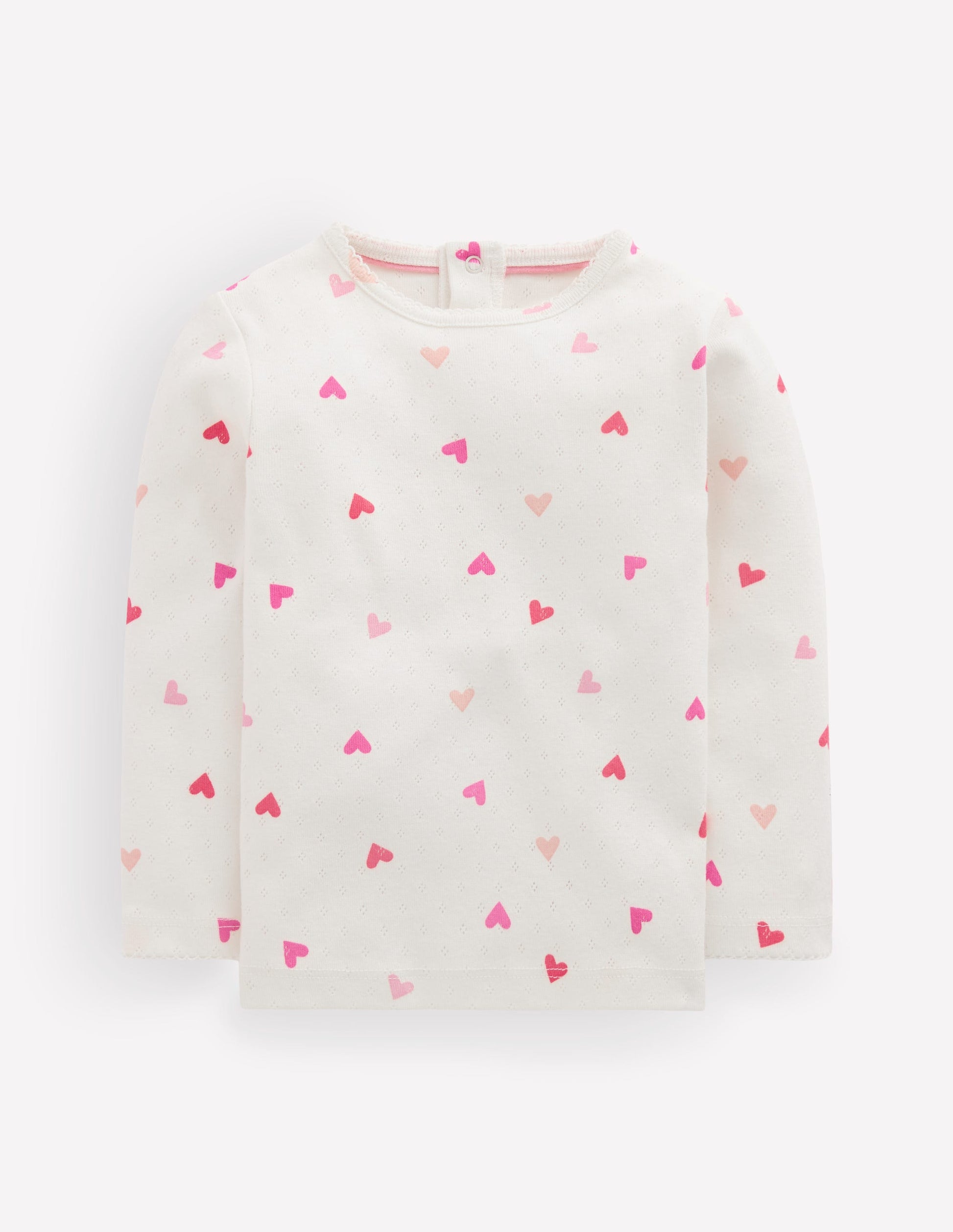 Cotton Pointelle Top-Heart-1