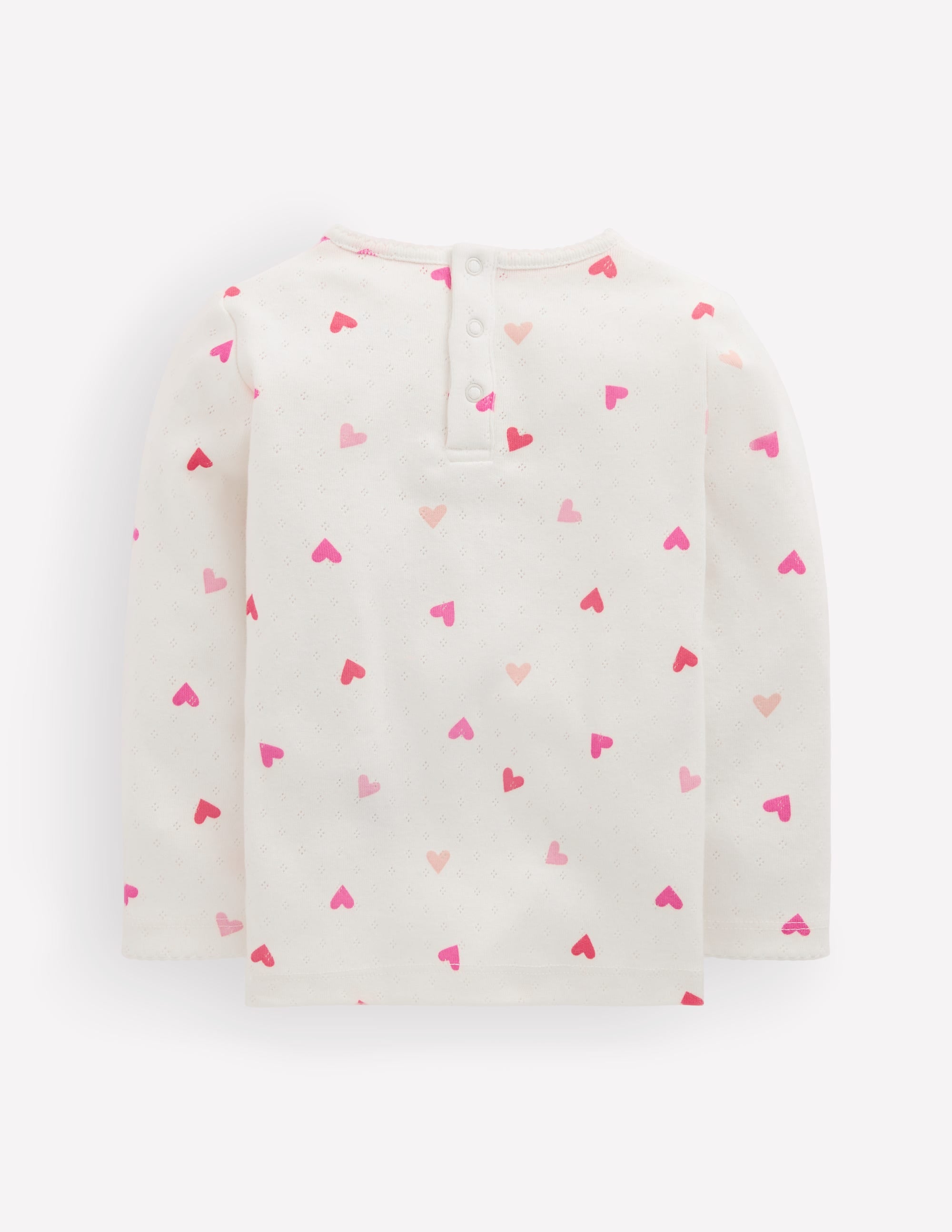 Cotton Pointelle Top-Heart - Image 2