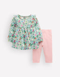 Jersey Tunic Set-Green Bee Garden