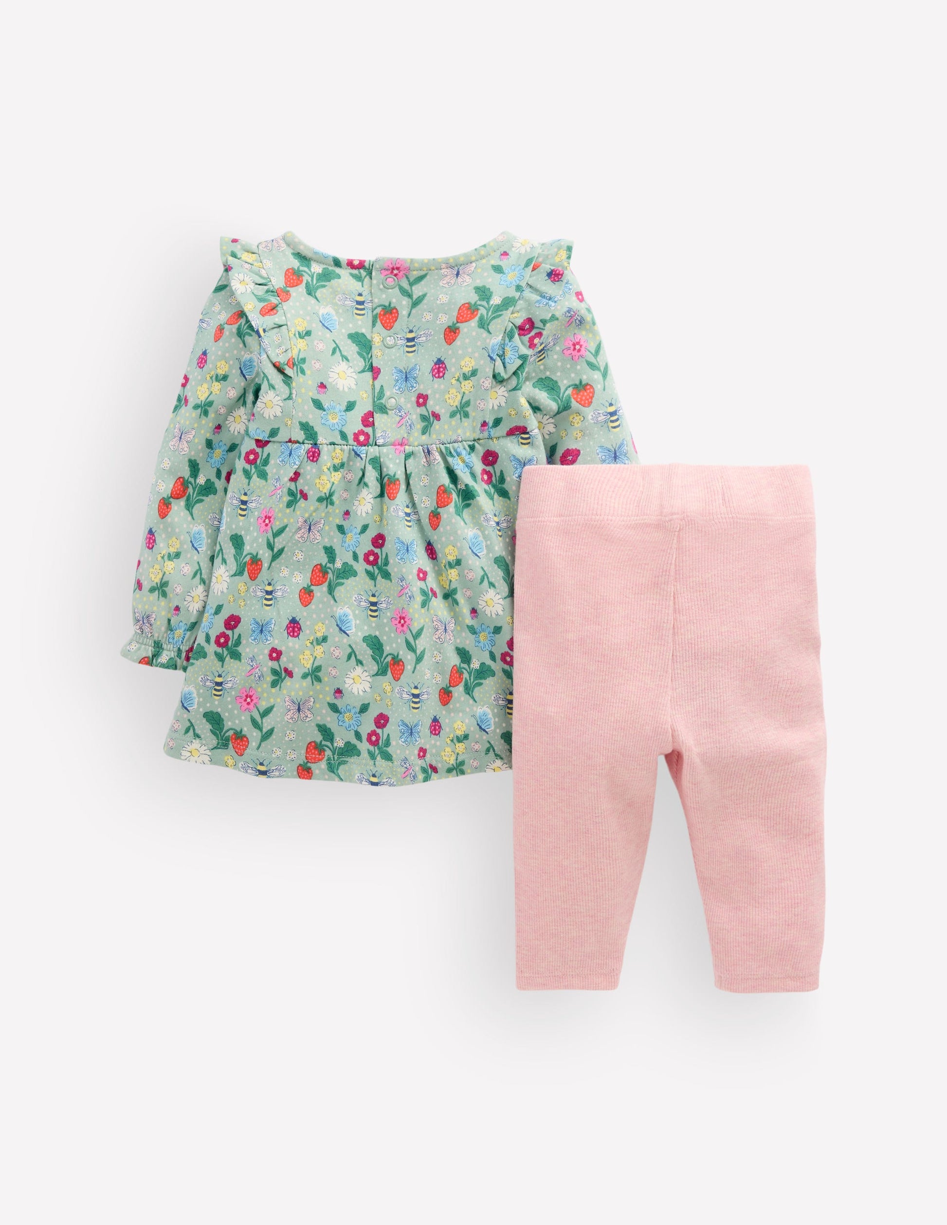 Jersey Tunic Set-Green Bee Garden-2