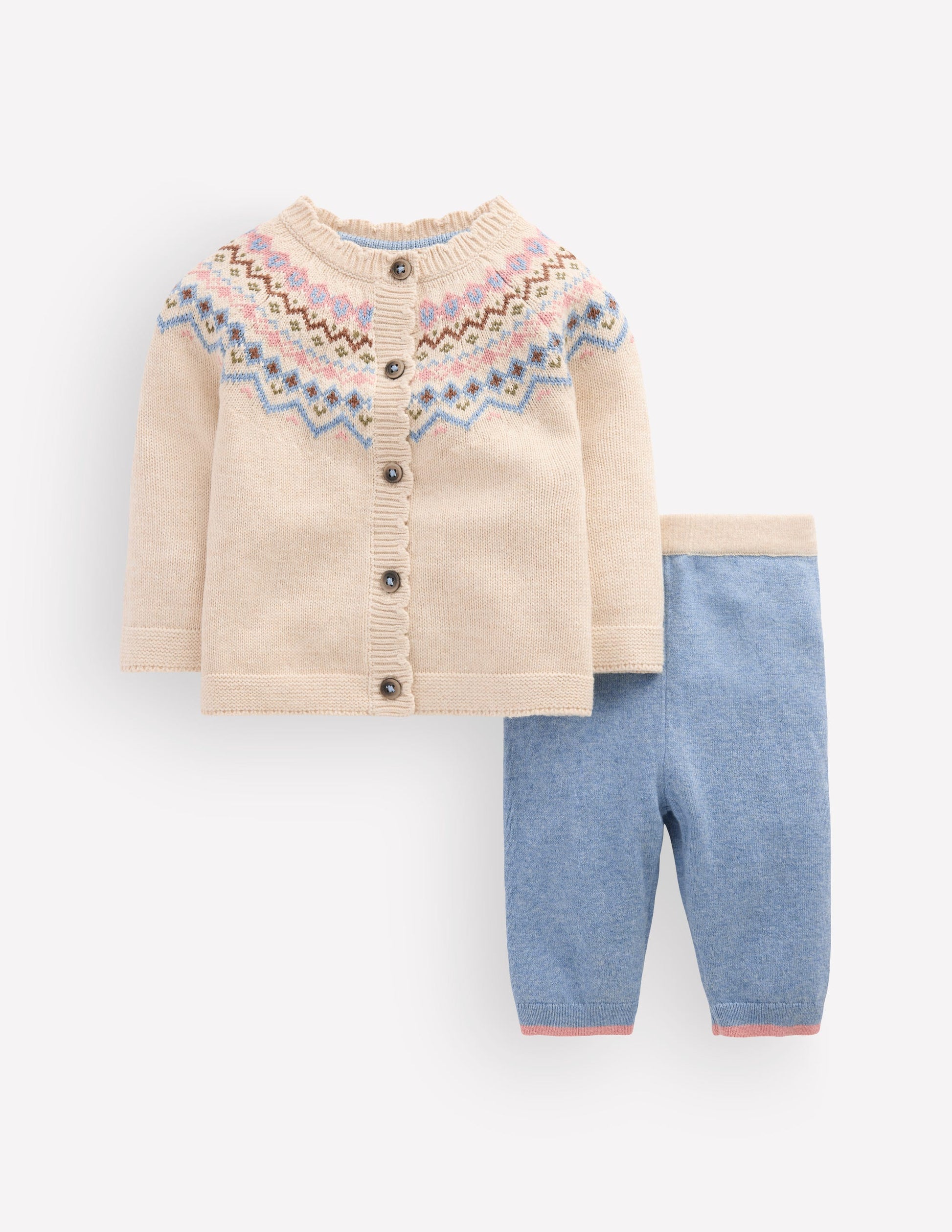 Fair Isle Knitted Play Set-Oatmeal Marl-2