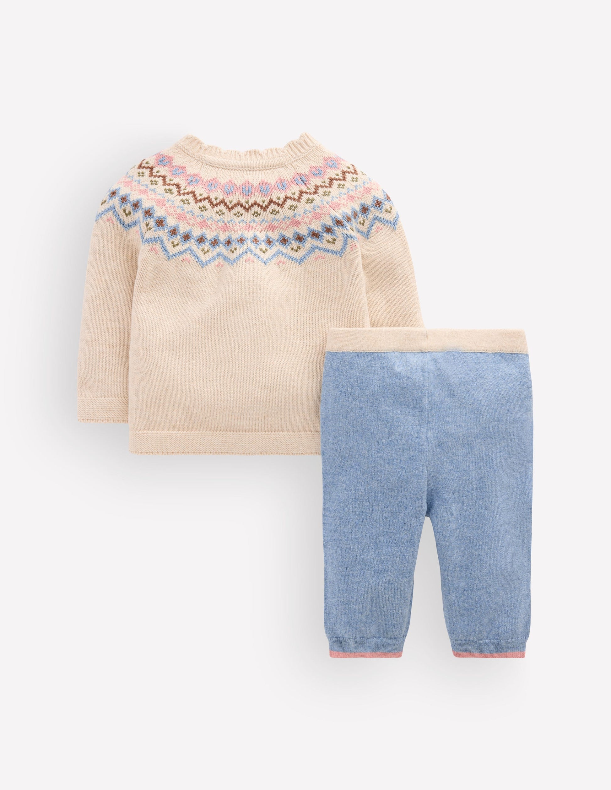 Fair Isle Knitted Play Set-Oatmeal Marl-3