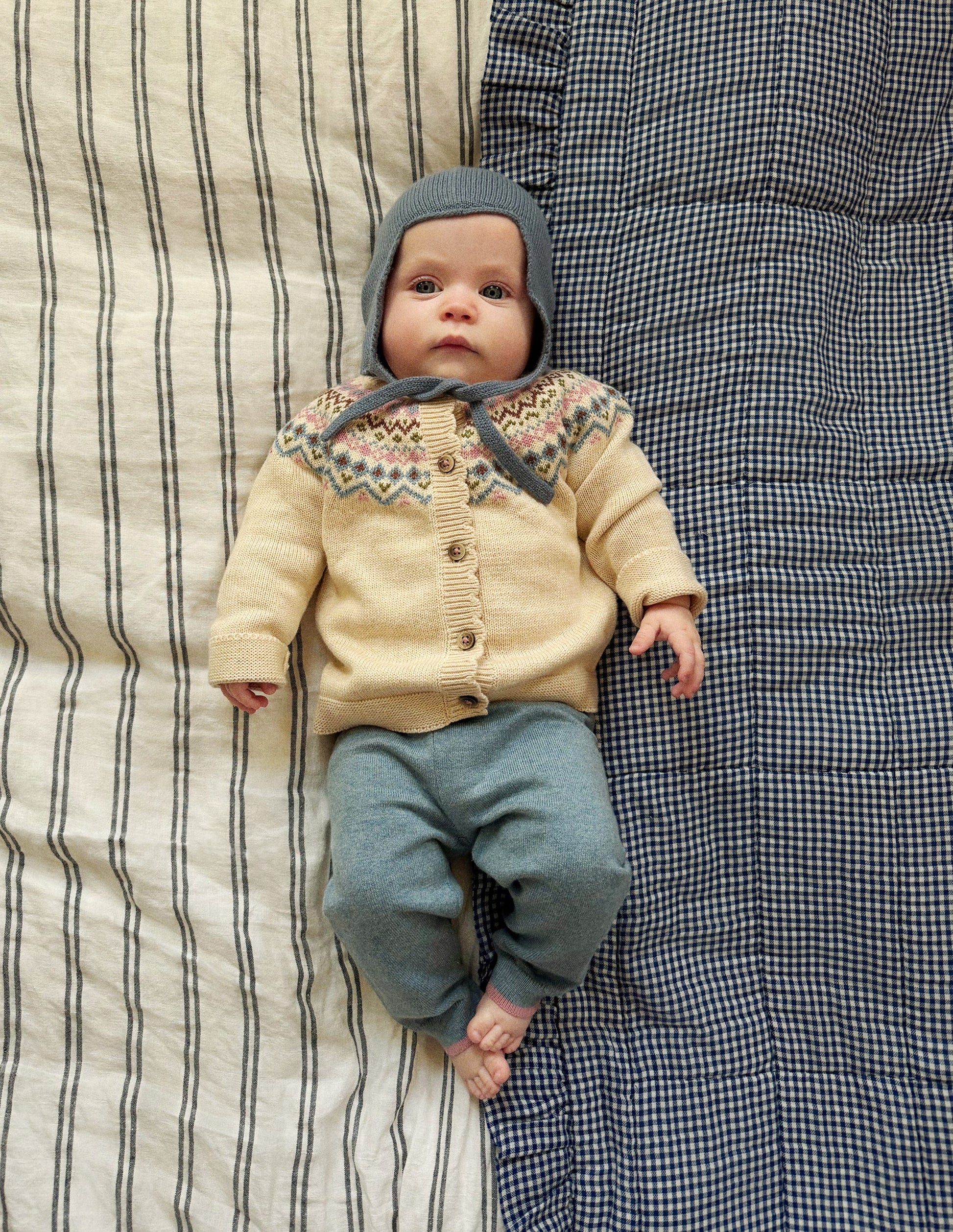 Fair Isle Knitted Play Set-Oatmeal Marl-1