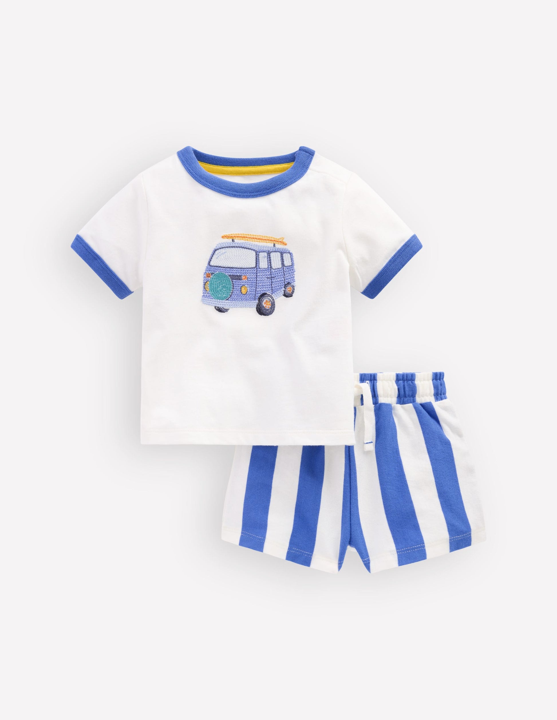 Logo Jersey Play Set-Blue Camper Van Stripe-1