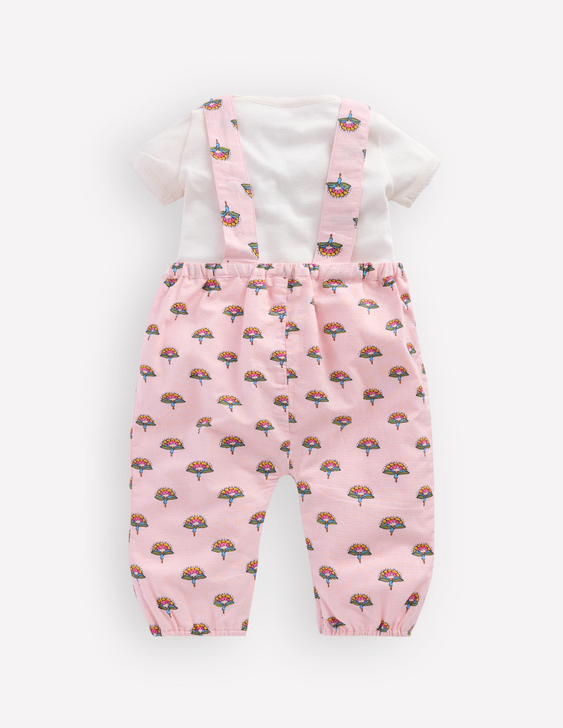 Embroidered Romper Set-Pink Elephant-2