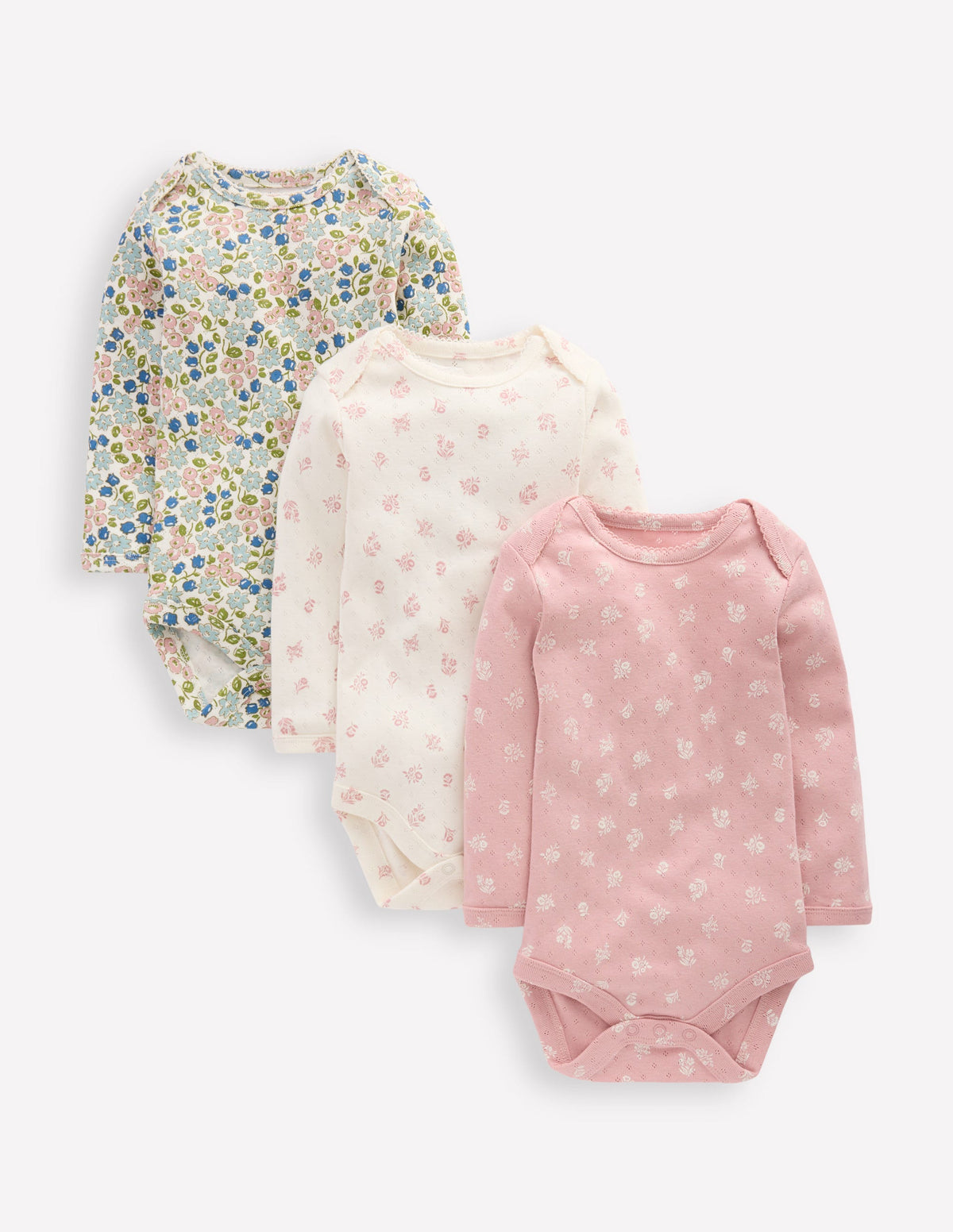 3-pack Pointelle Bodies-Multi Ditsy Floral - Image 1