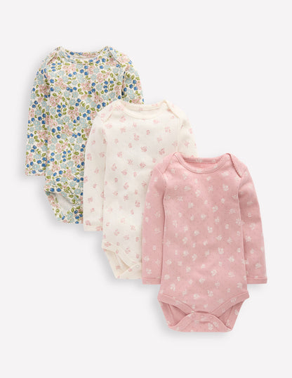 3-pack Pointelle Bodies-Multi Ditsy Floral-1