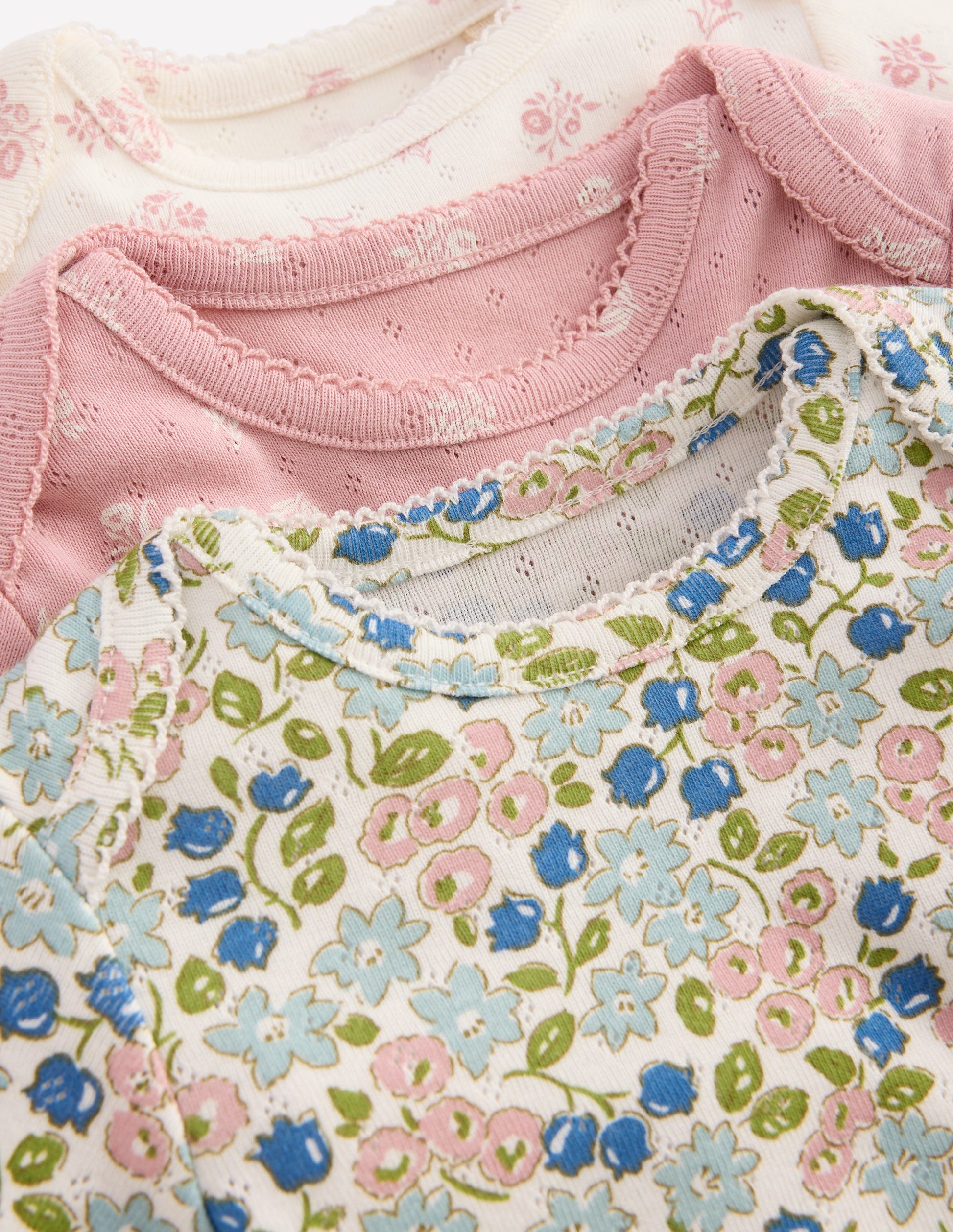 3-pack Pointelle Bodies-Multi Ditsy Floral-3