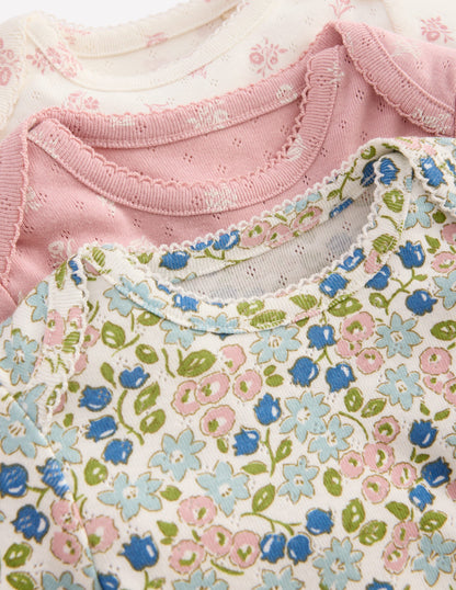 3-pack Pointelle Bodies-Multi Ditsy Floral-3