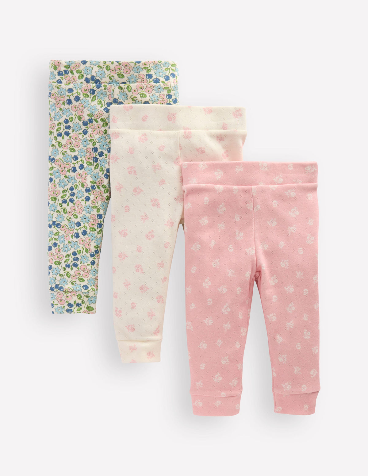 3-pack Pointelle Leggings-Multi Ditsy Floral - Image 1
