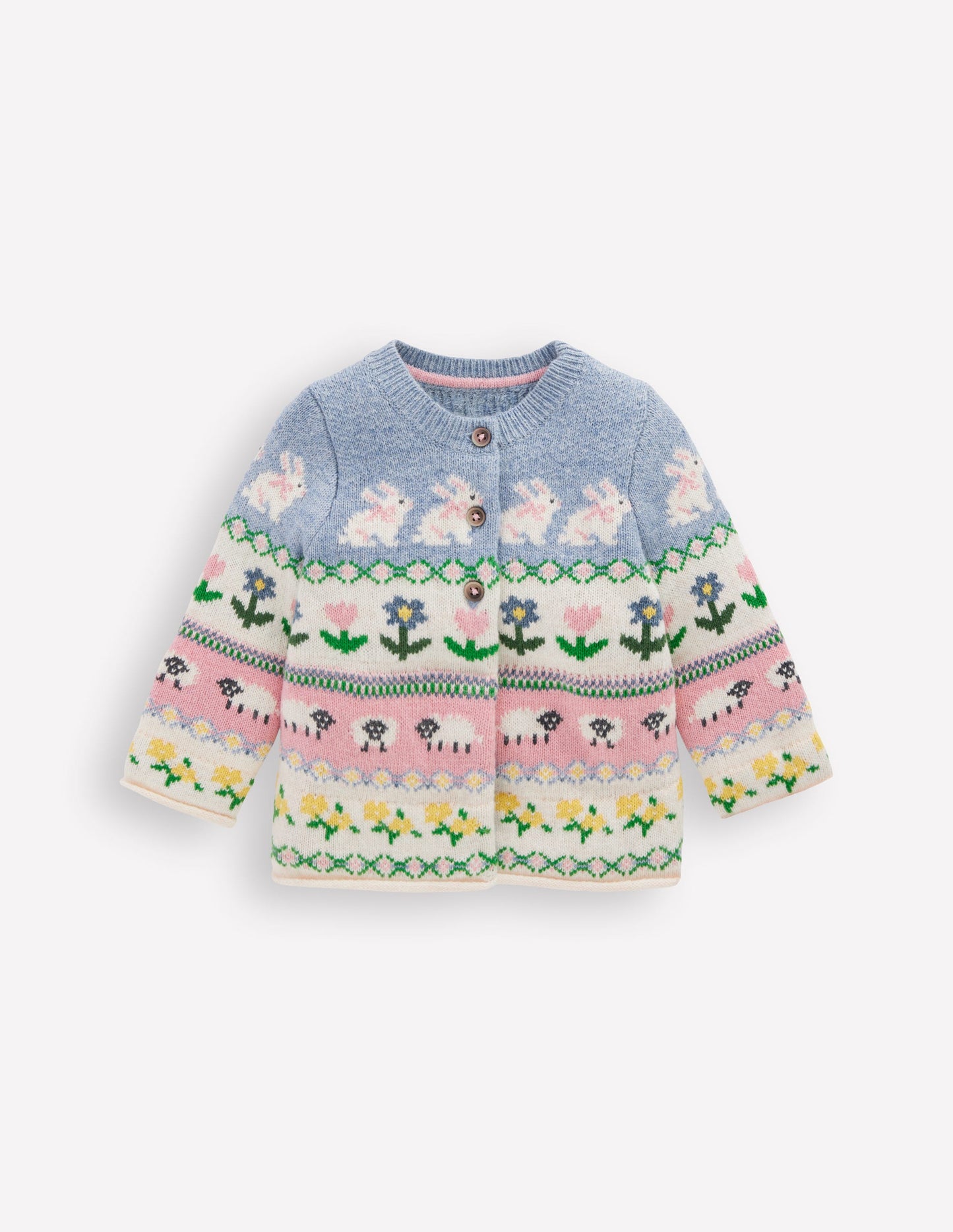 Edie Fair Isle Cardigan-Multi Easter