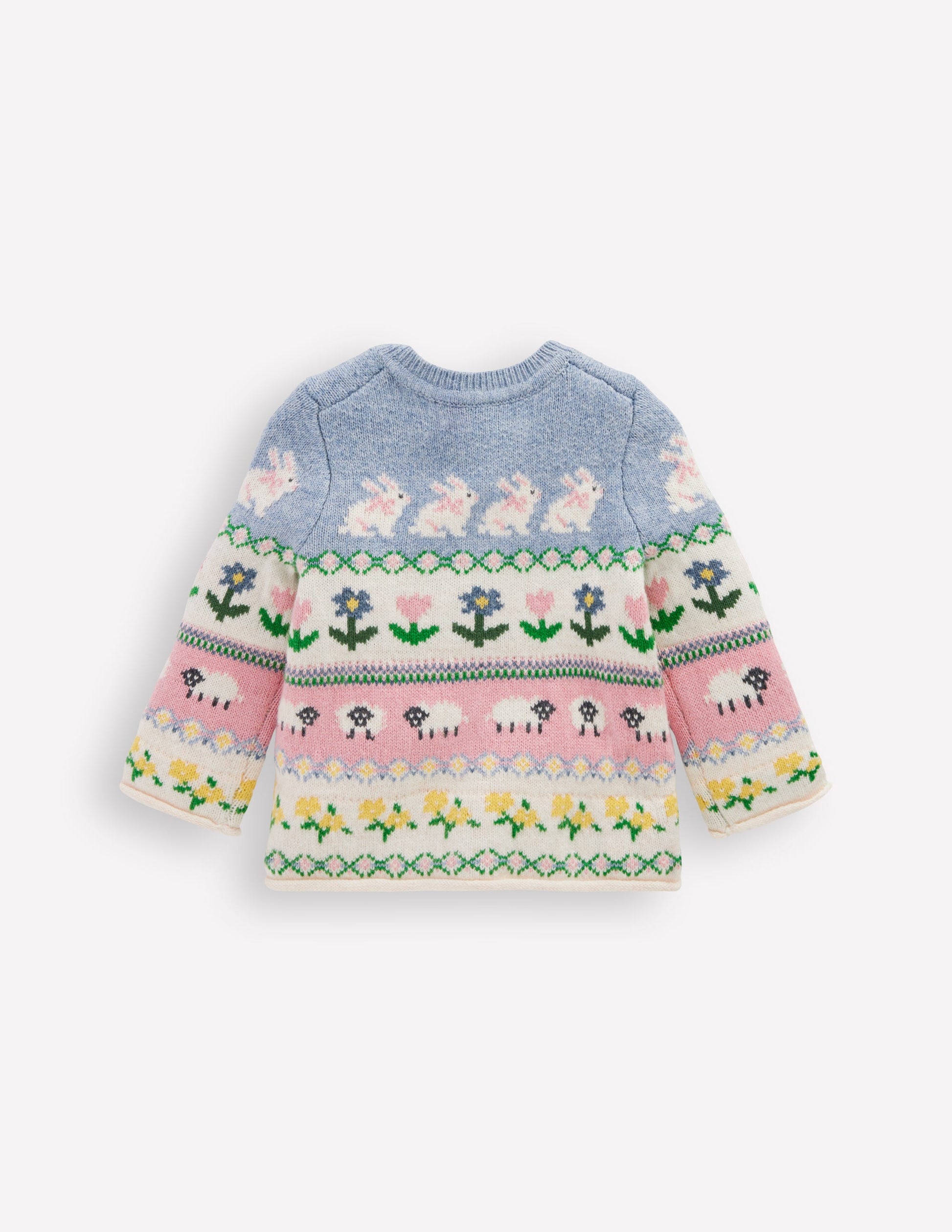 Edie Fair Isle Cardigan-Multi Easter-2