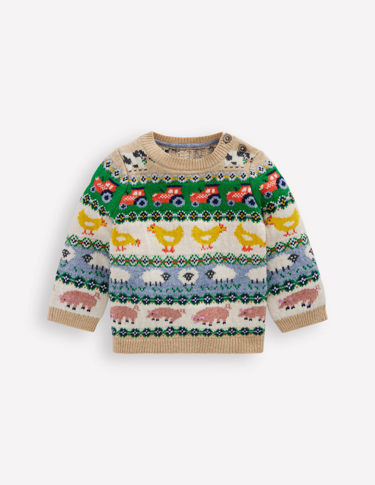 Fair isle Sweater-Multi Easter Fair Isle - Image 2