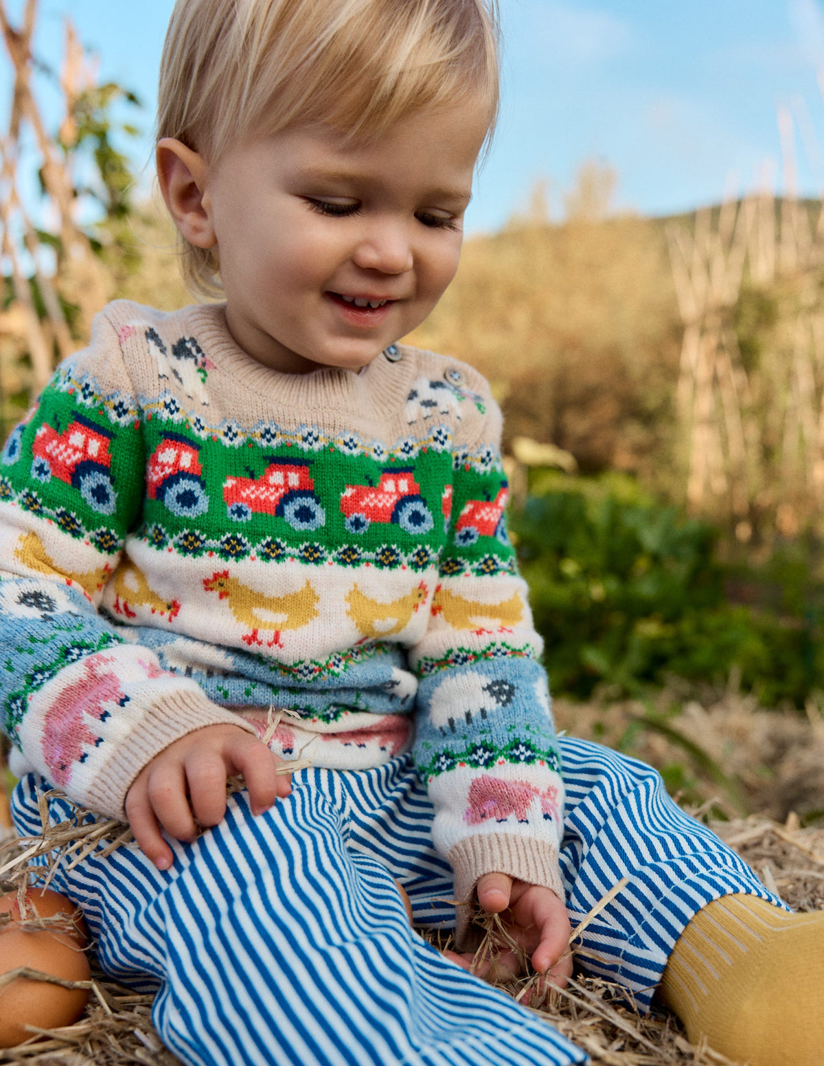Fair isle Sweater-Multi Easter Fair Isle - Image 1