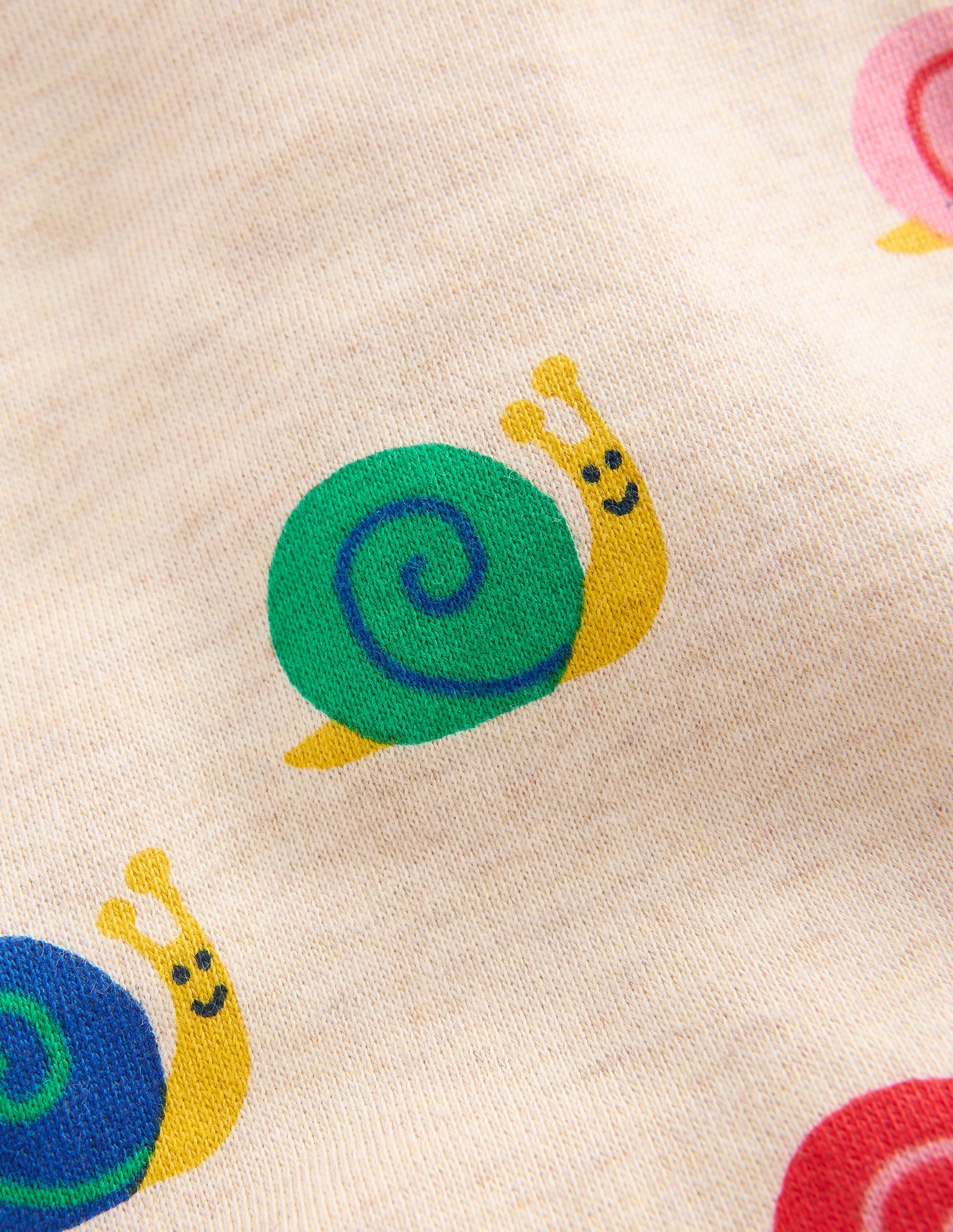 Printed Sweatshirt-Oatmeal Snail-3