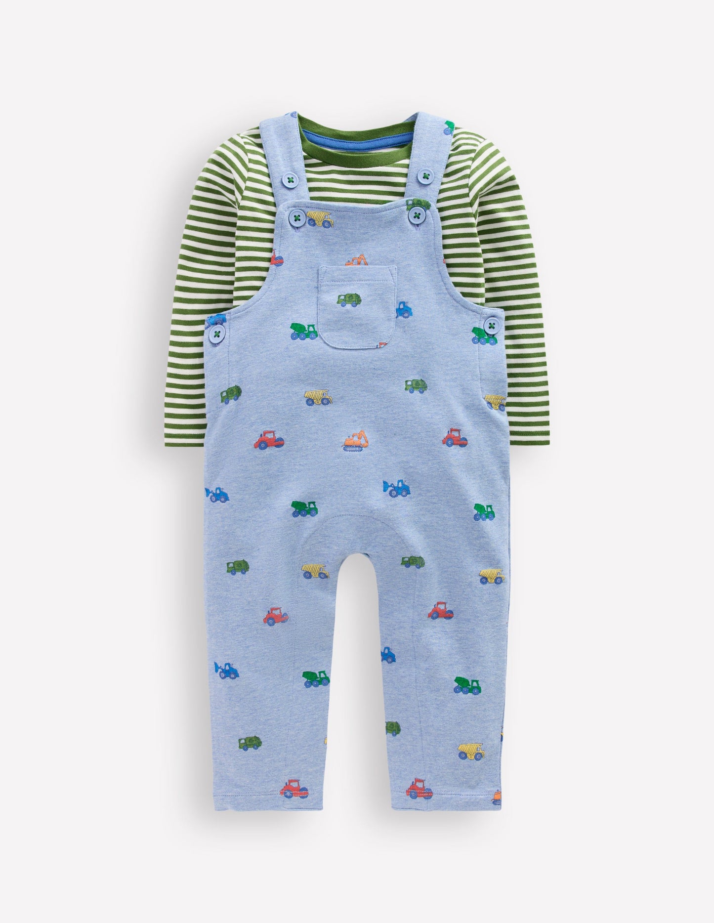 Jersey Overalls Set-Blue Construction
