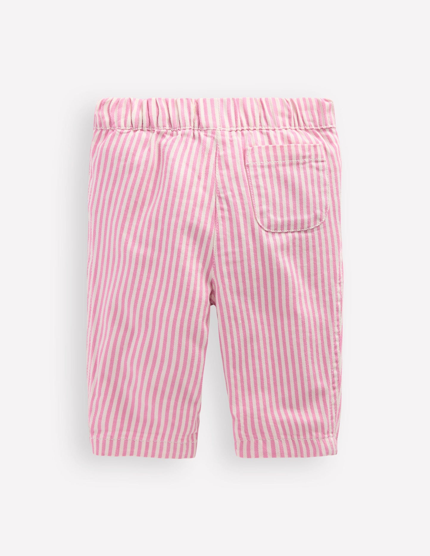 Cotton Pull-on Pants-Pink Stripe