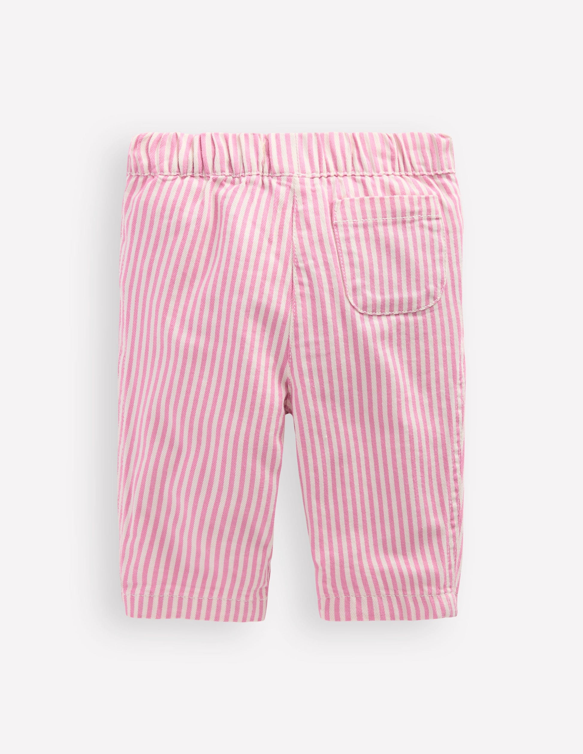 Cotton Pull-on Pants-Pink Stripe-2