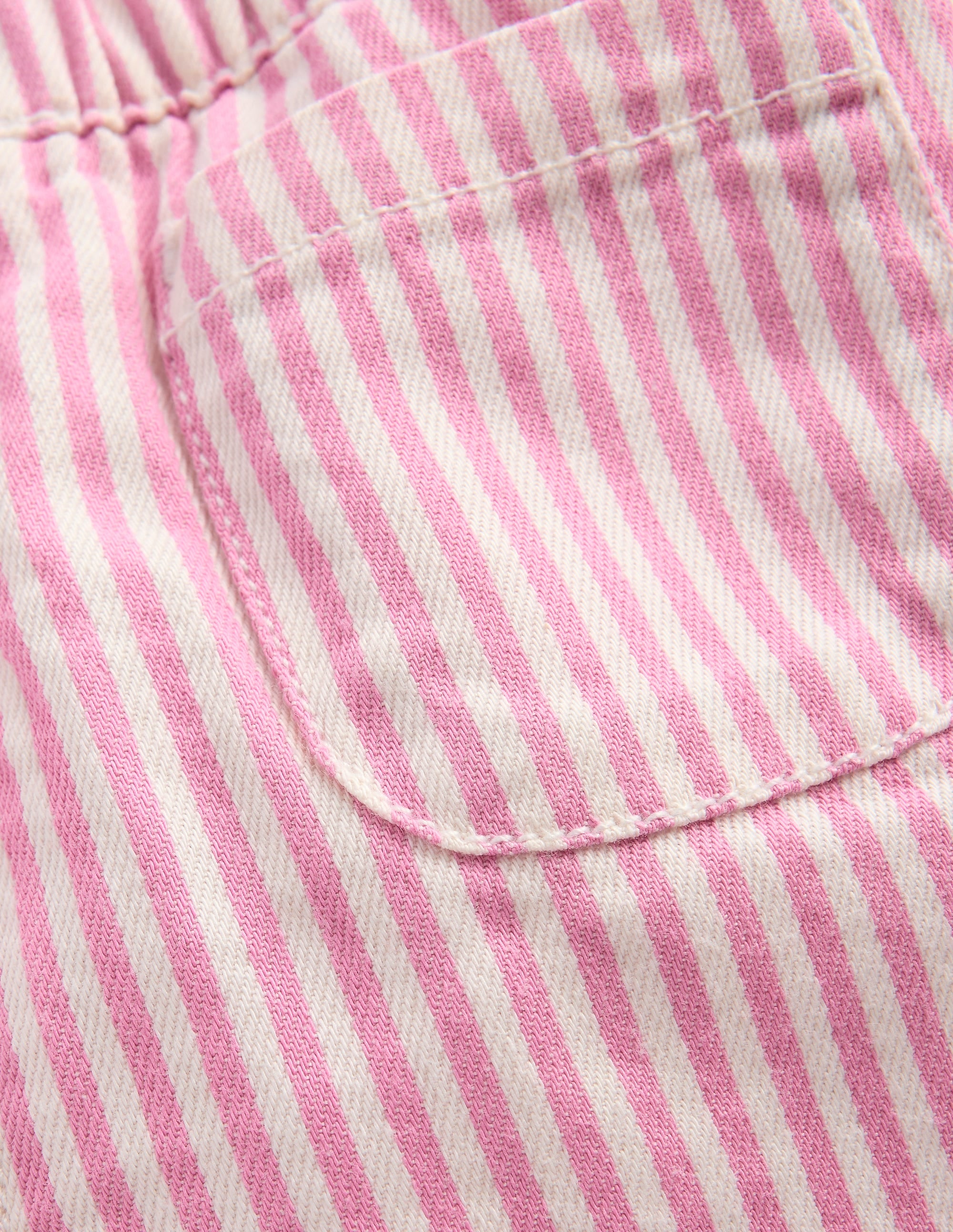 Cotton Pull-on Pants-Pink Stripe - Image 3