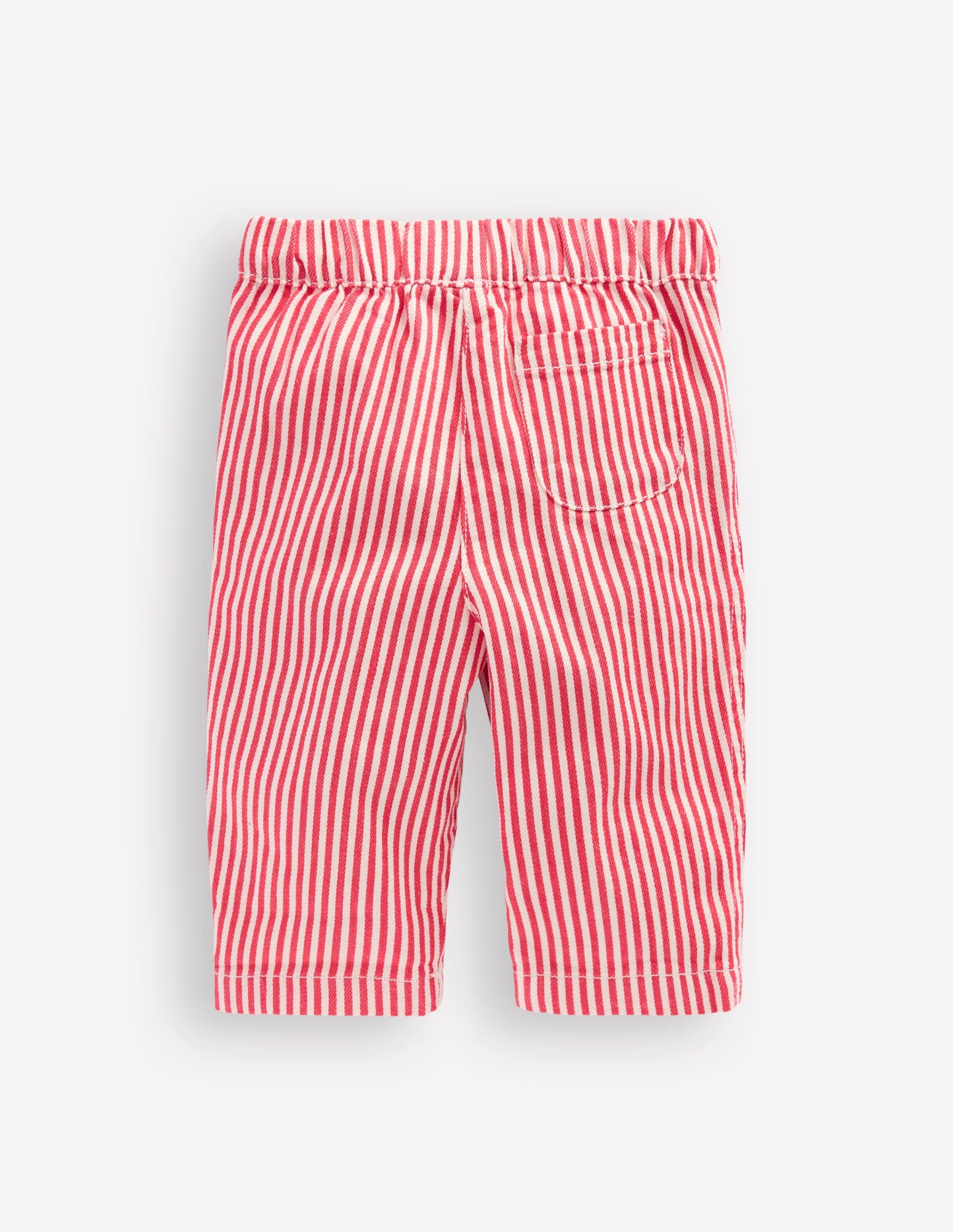 Cotton Pull-on Pants-Red Stripe