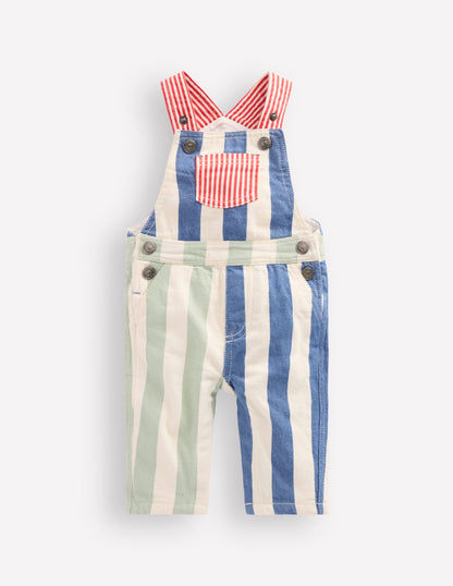 Woven Dungaree-Multi Hotchpotch-1