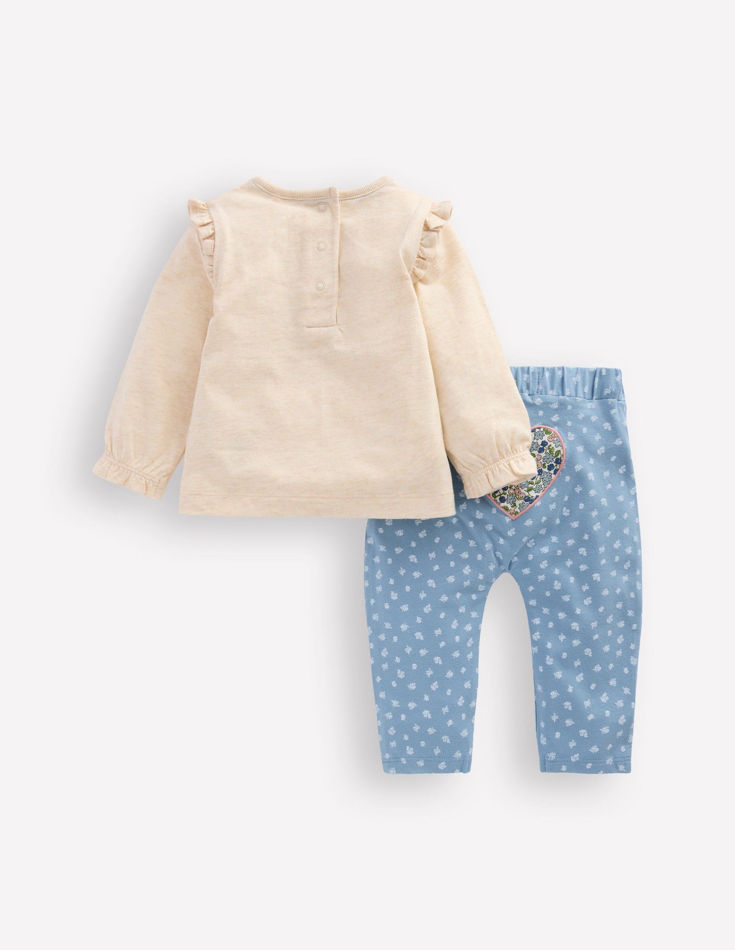 Girls Logo Play Set-Blue Floral Hearts