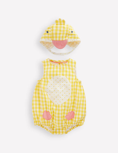 Novelty Easter Set-Pineapple Yellow Gingham Chick-1