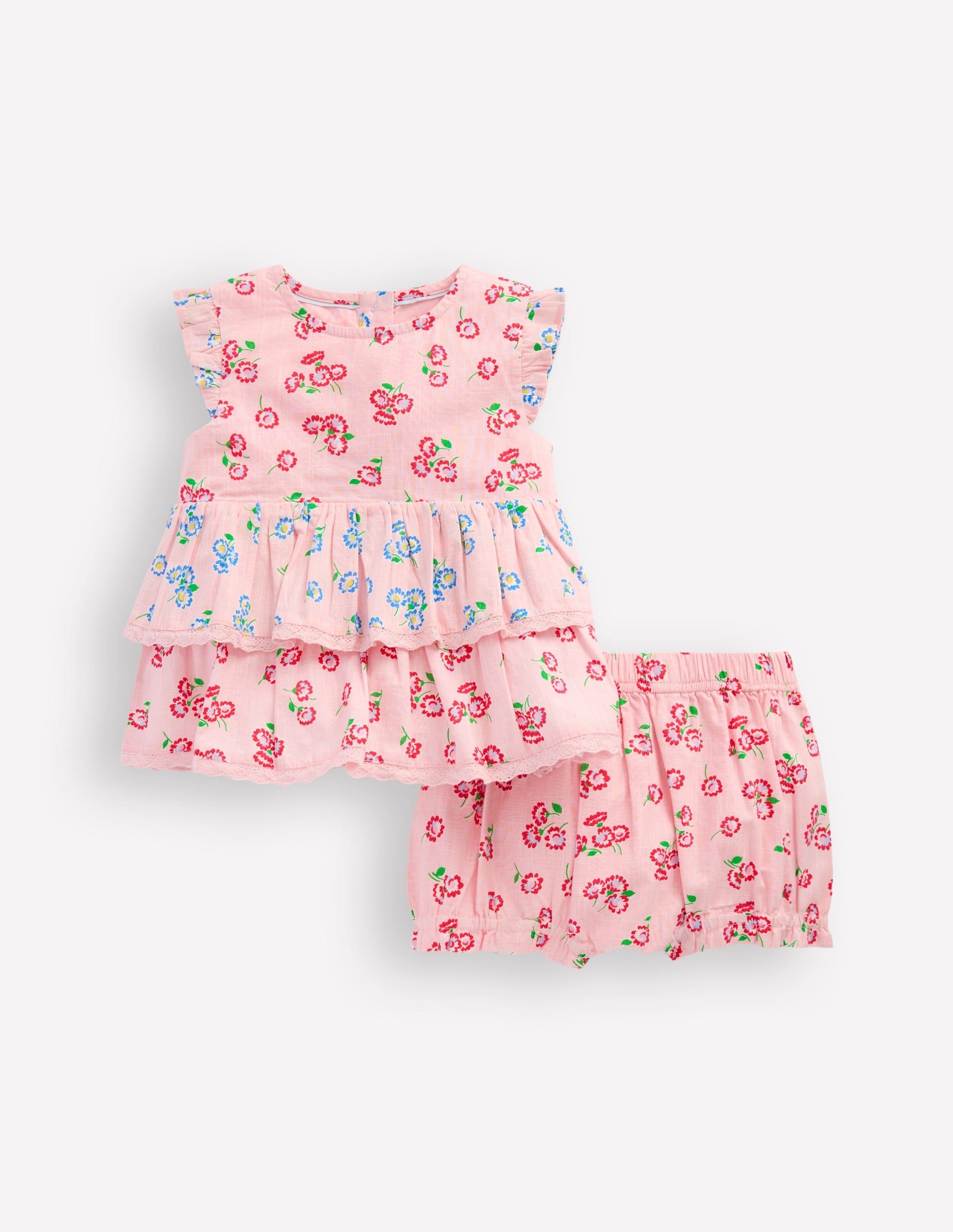 Tiered Ruffle Play Set-Pink Daisy Hotchpotch-1