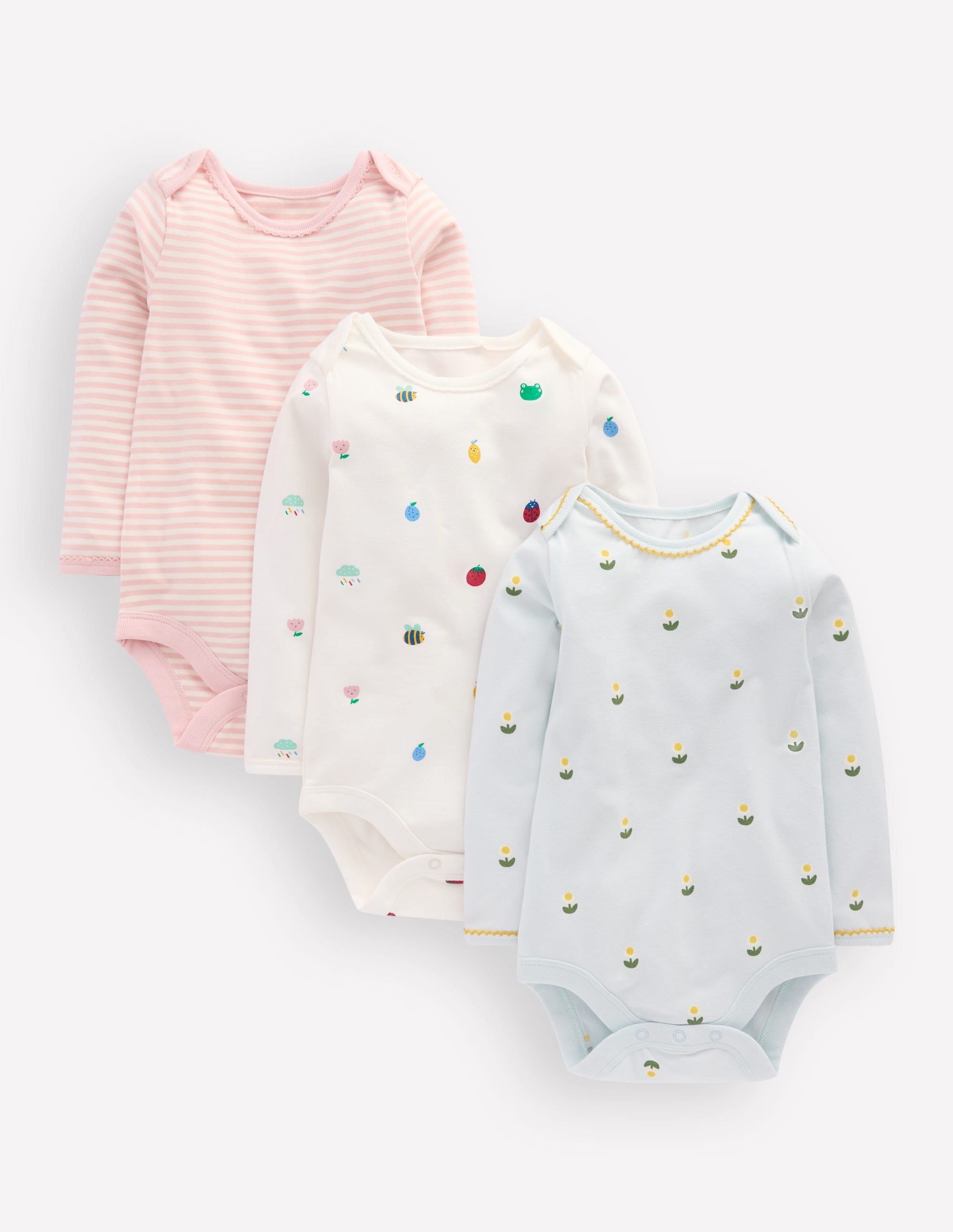3-pack Cotton Bodies-Multi Daisy - Image 1