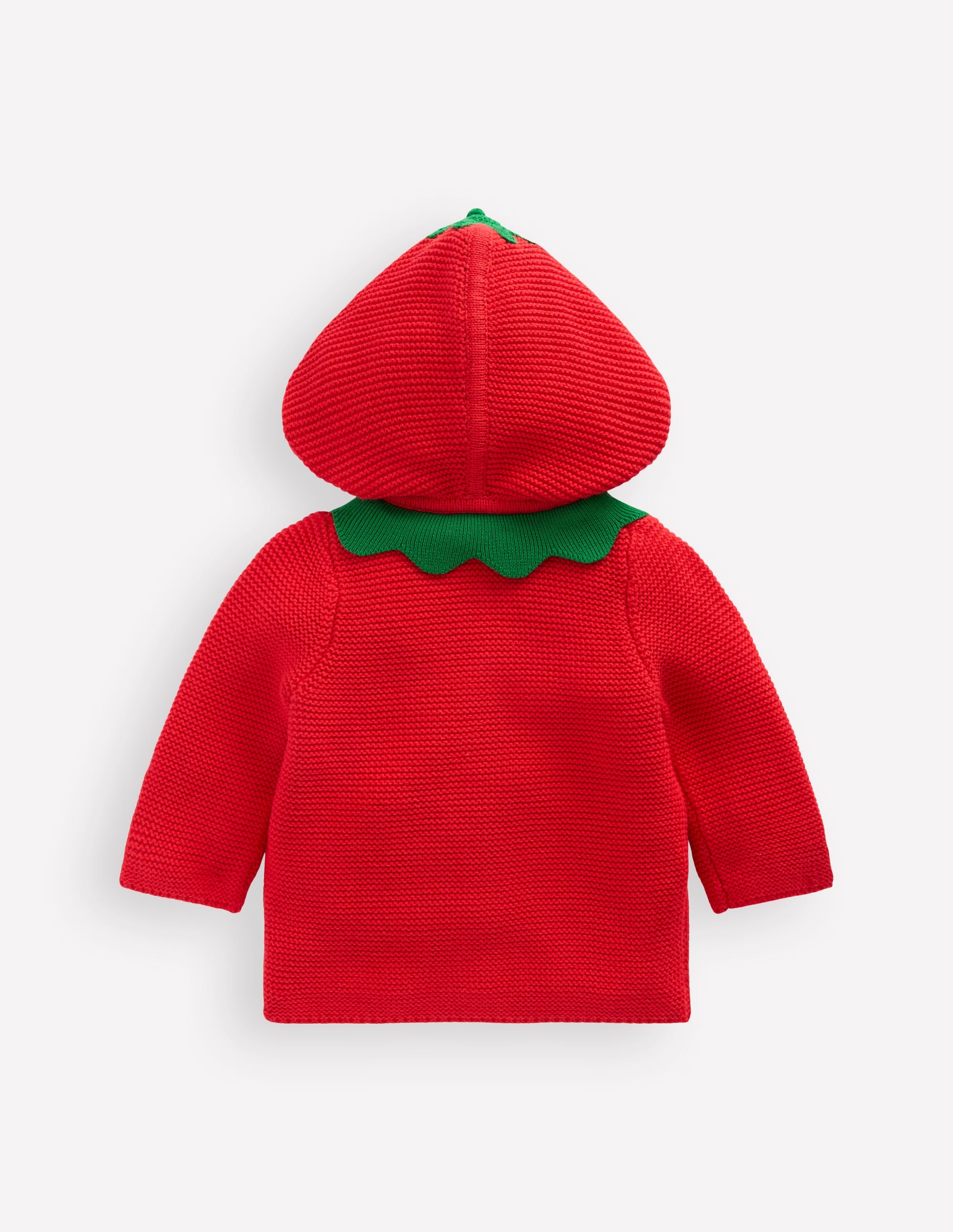 Novelty Cotton Knitted Jacket-Strawberry - Image 2