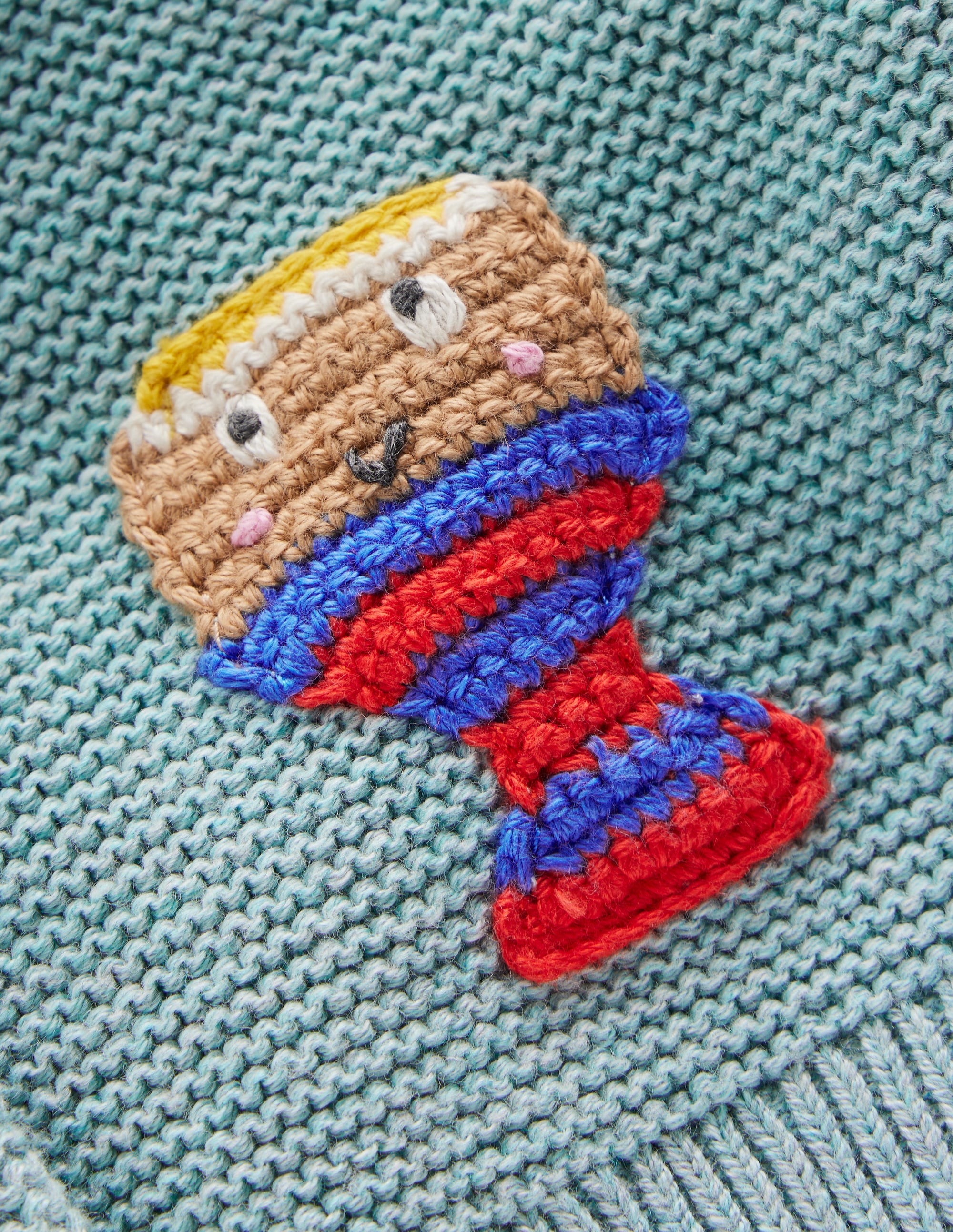 Cotton Logo Cardigan-Aquifer Dippy Eggs - Image 3