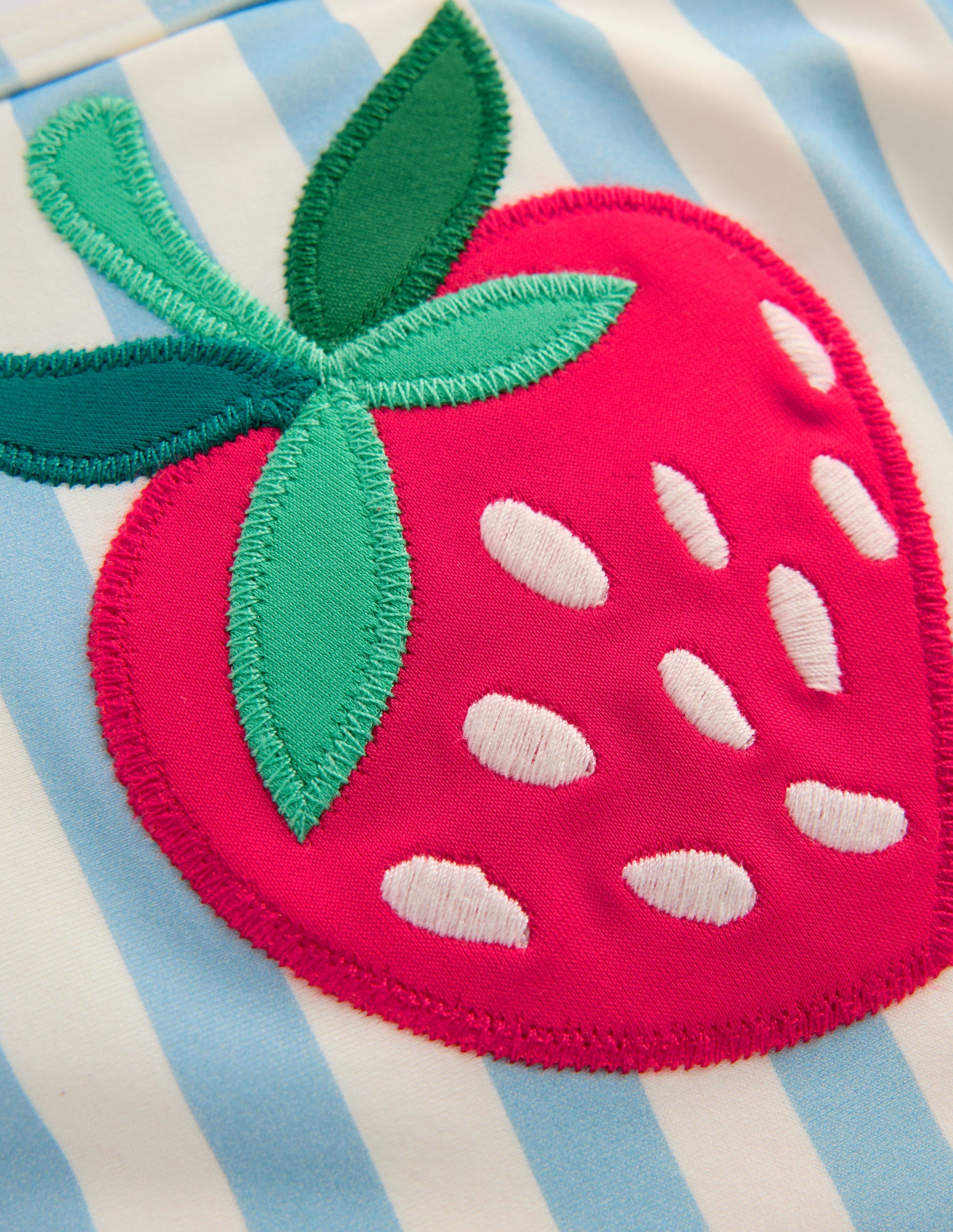 Logo Rash Vest Set-Blue Strawberry Patch-3