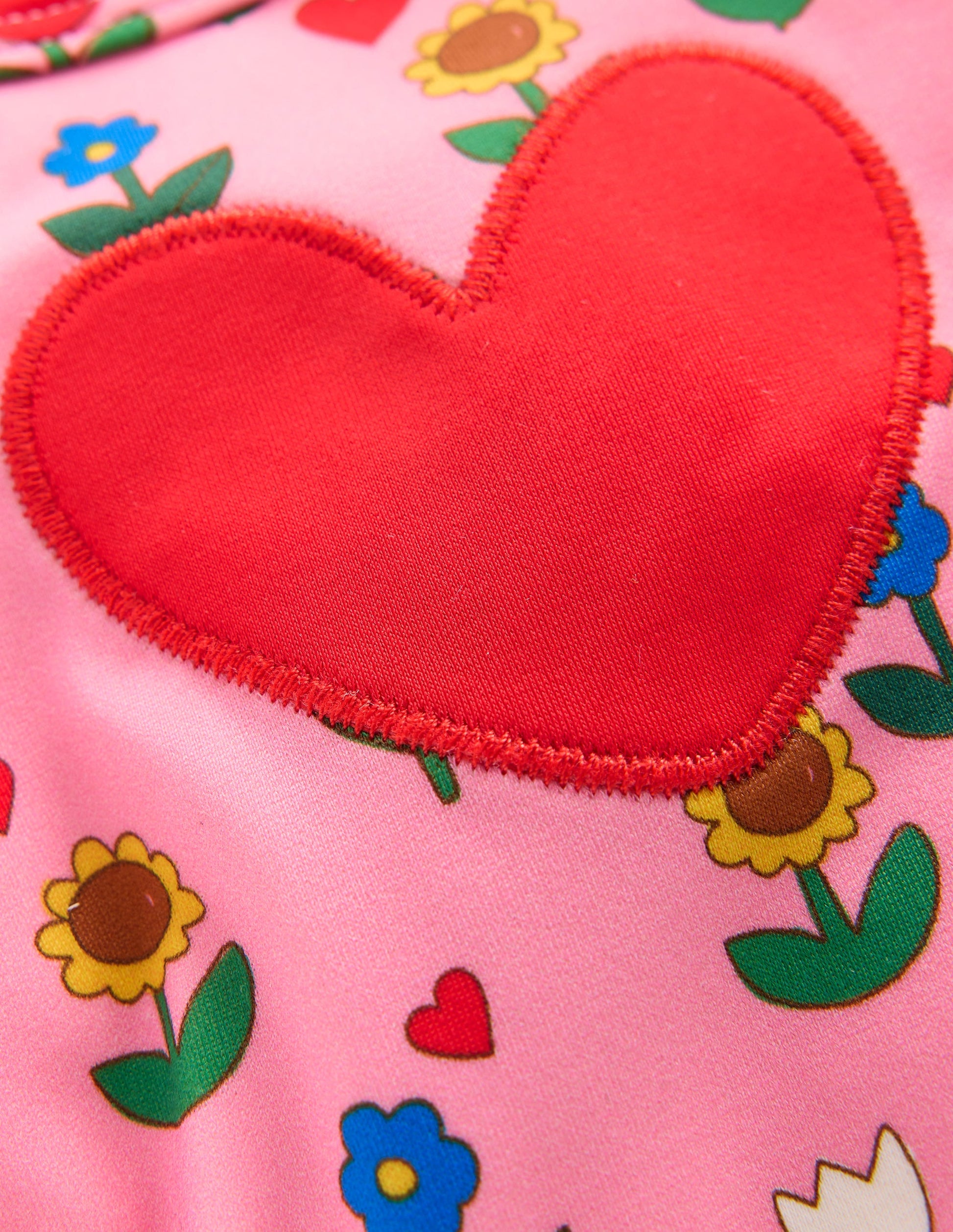 Logo Rash Vest Set-Pink Flower Garden-3