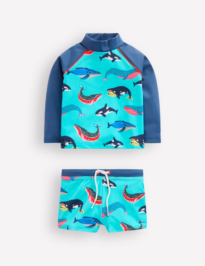Rash Vest Set-Blue Whales