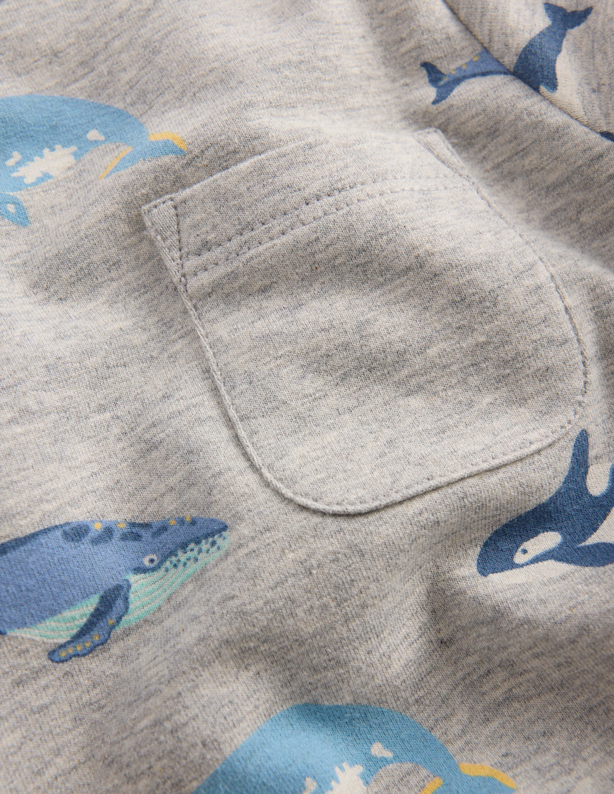 Striped Sweat Play Set-Blue Stripe Whales - Image 3
