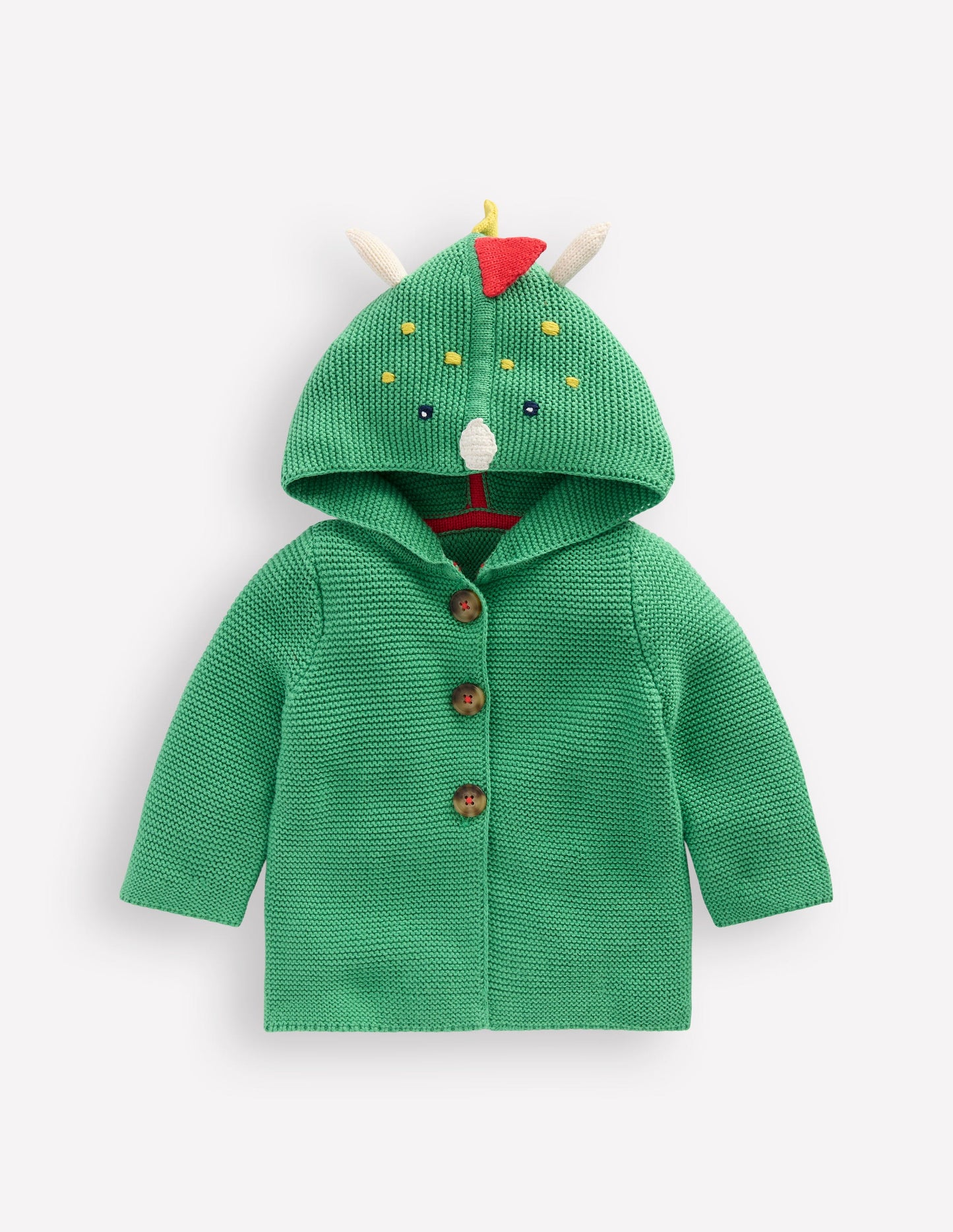 Novelty Knitted Jacket-Aloe Green Dragon