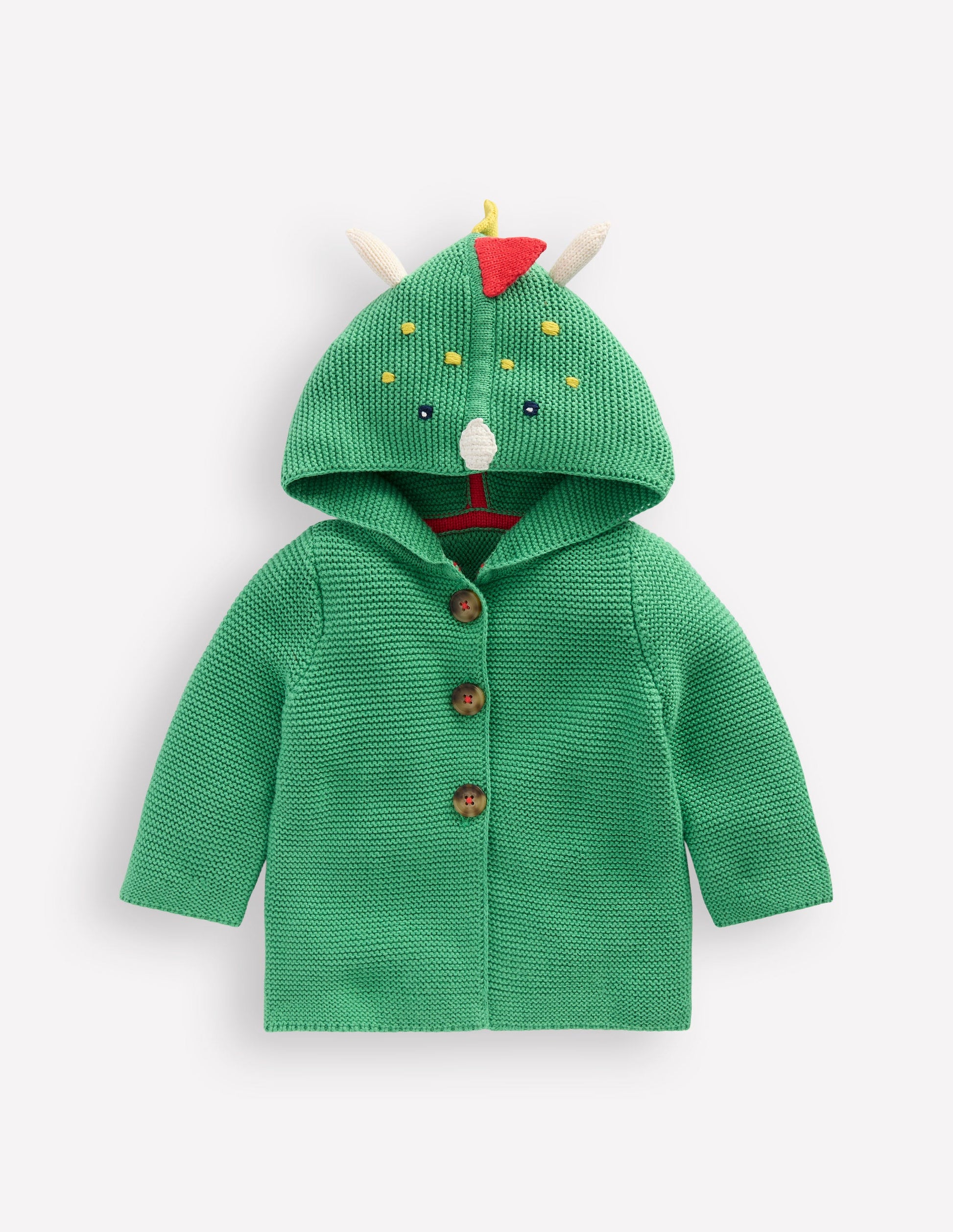 Novelty Knitted Jacket-Aloe Green Dragon-1