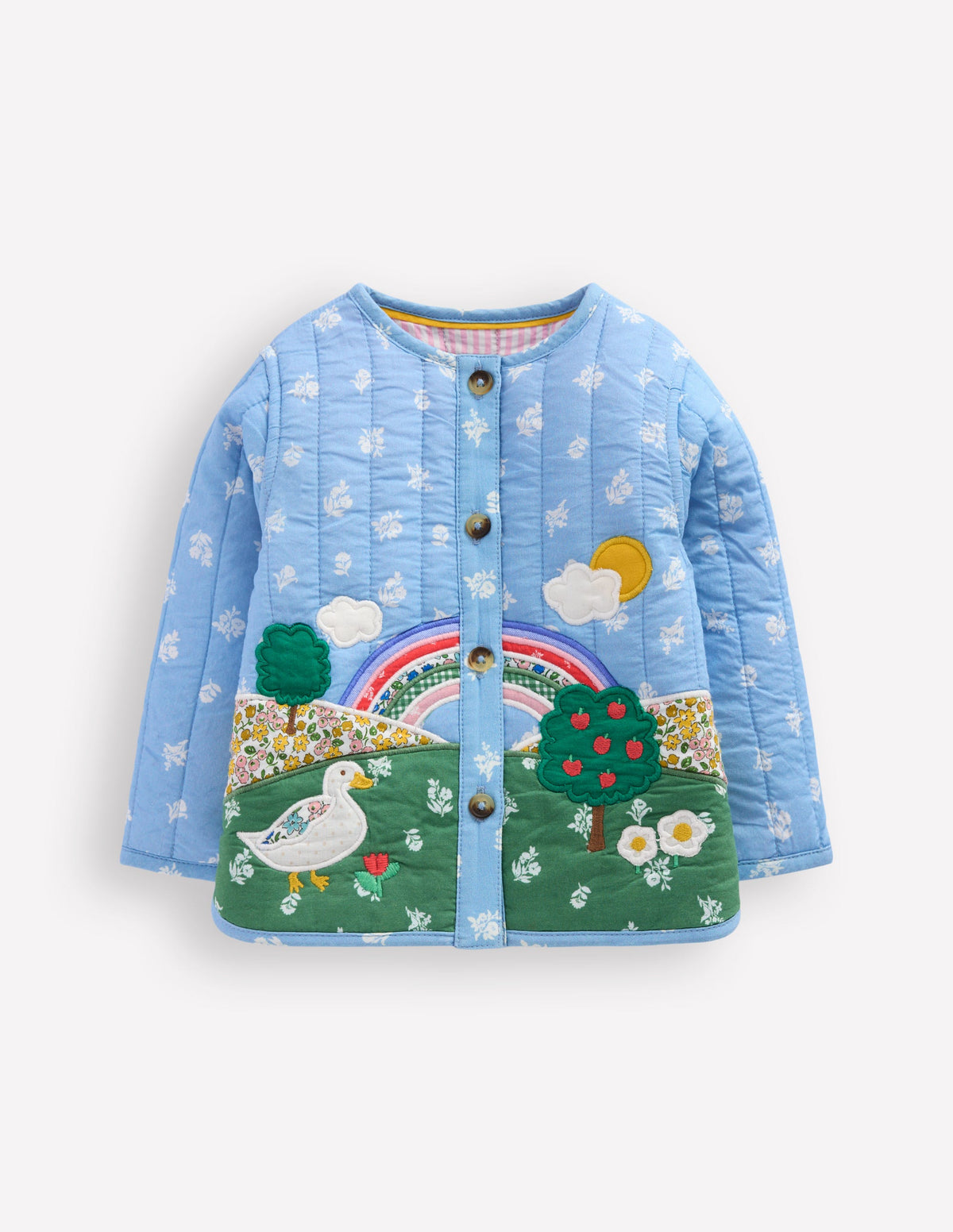 Appliqué Quilted Jacket-Multi Patchwork - Image 1