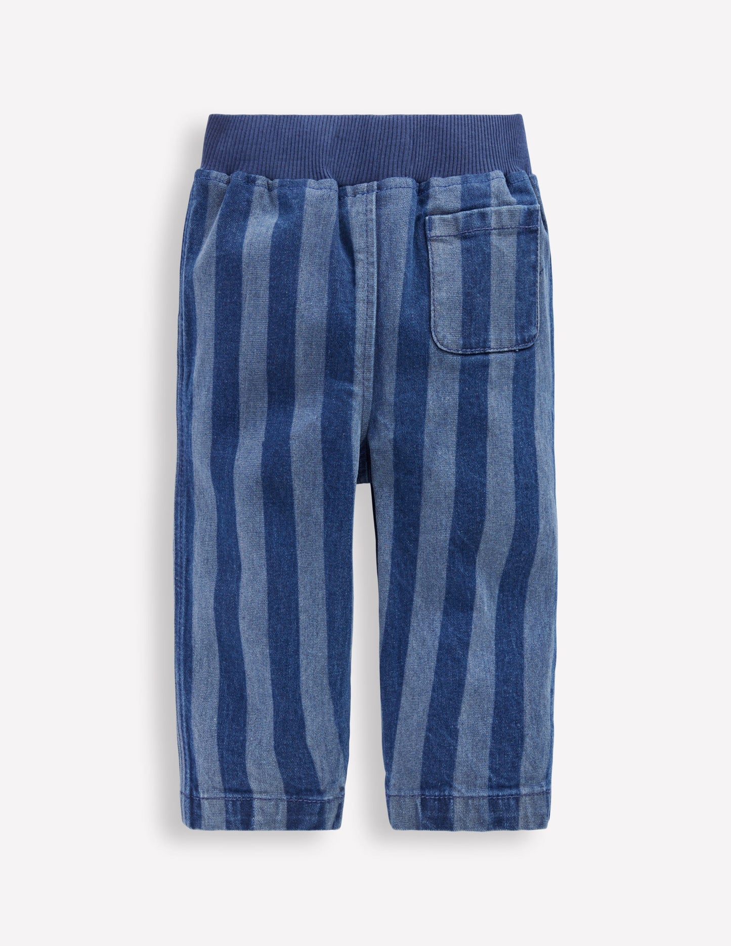 Denim Pull-on Pants-Denim Stripe