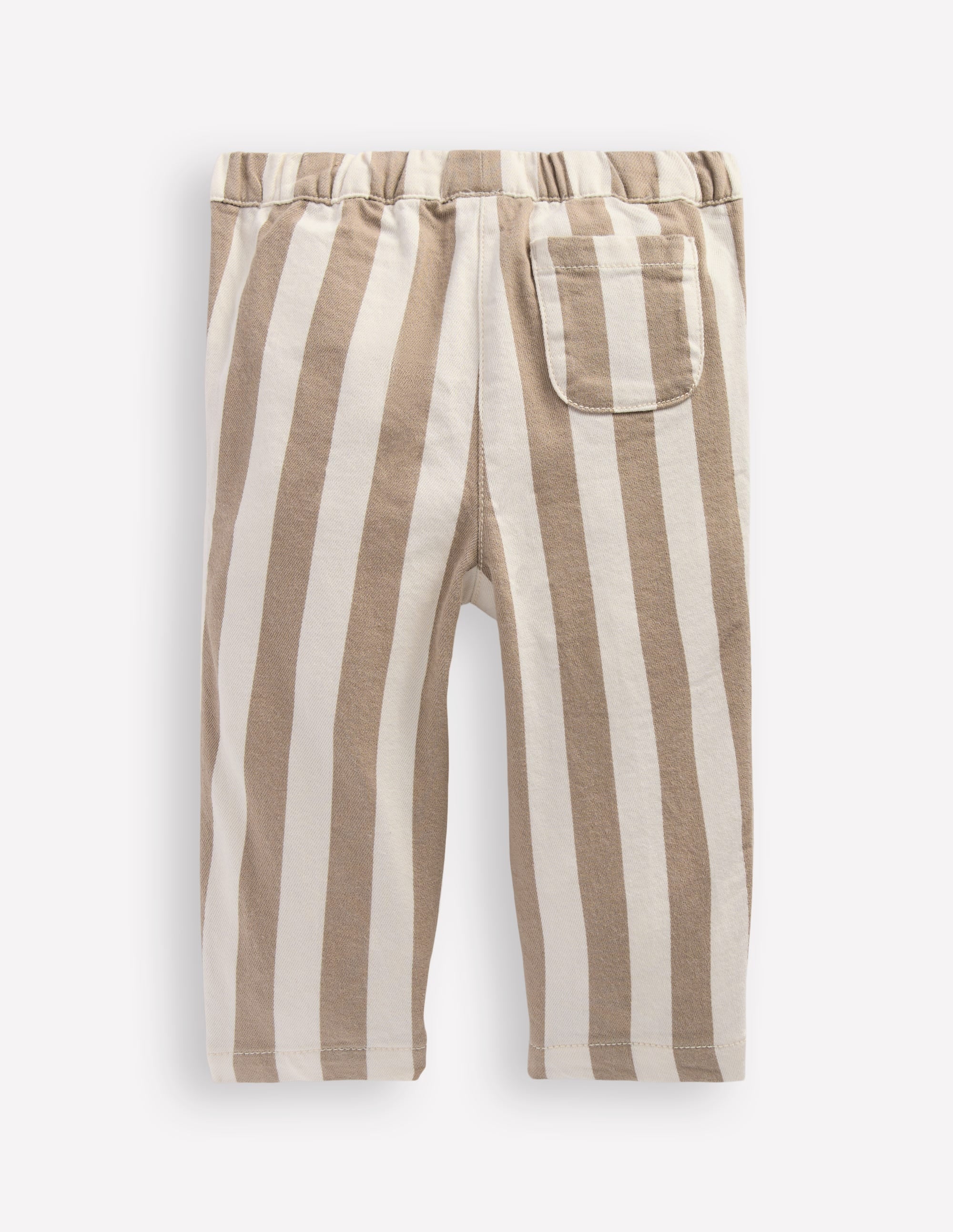 Cotton Pull-on Pants-Neutral Stripe - Image 2