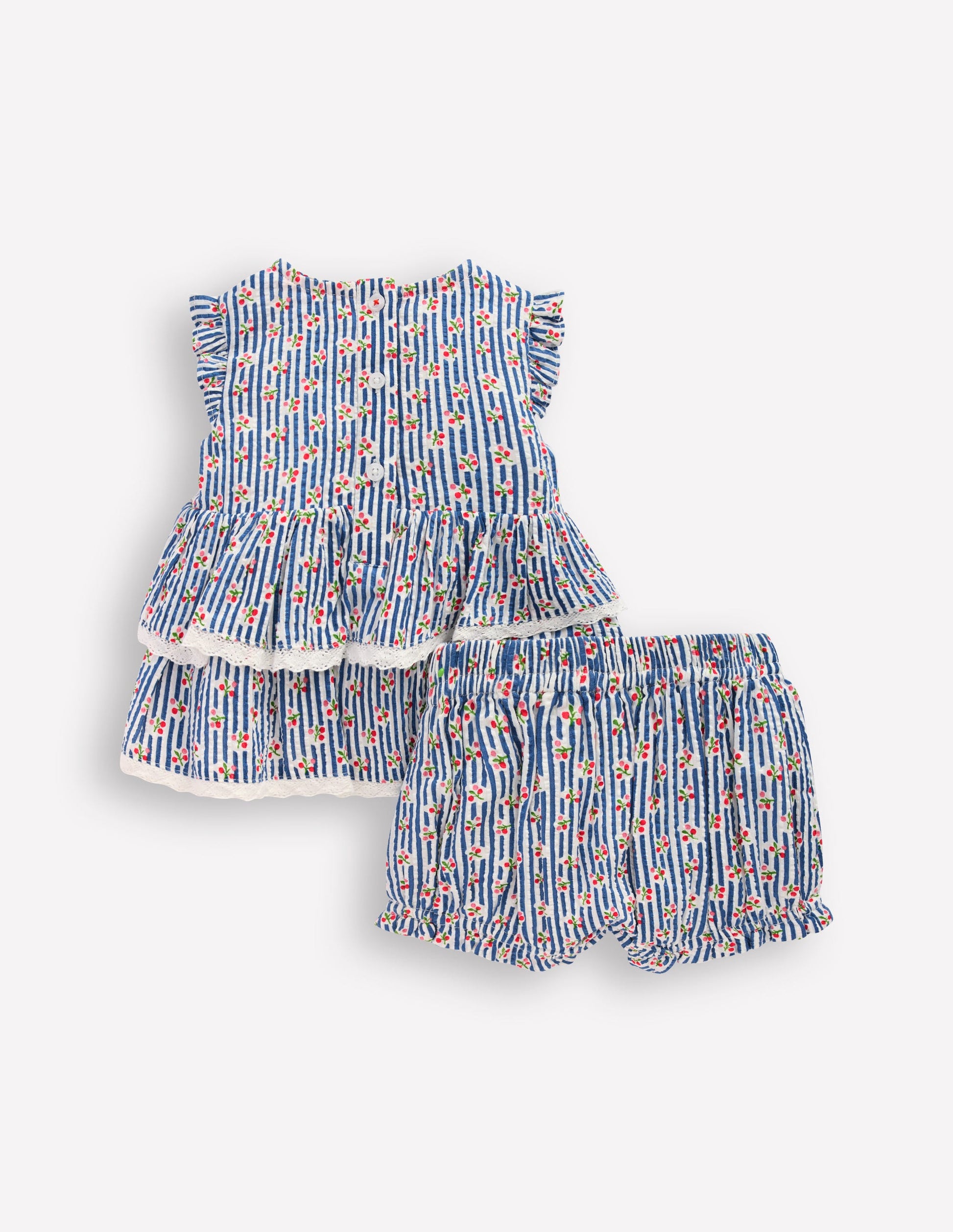 Tiered Ruffle Play Set-Bluejay Cherry Stripe-2