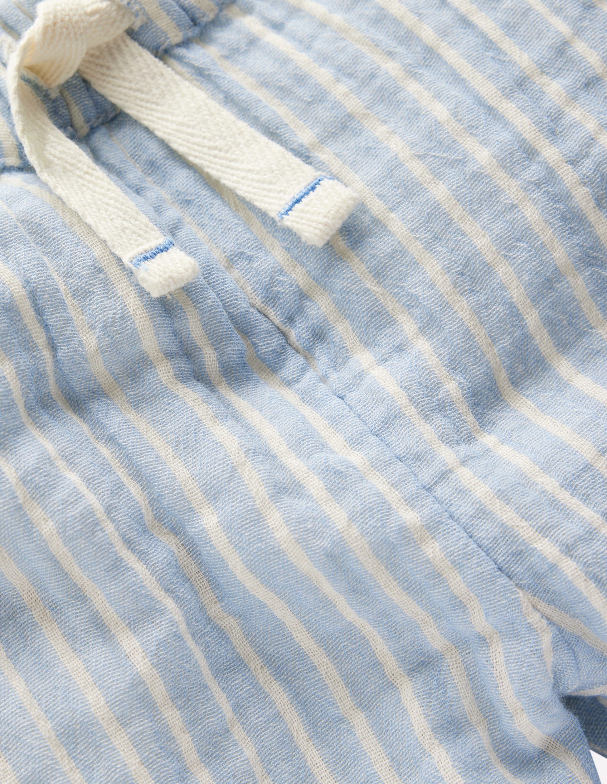 Double Cloth Pants-Light Blue Stripe-3