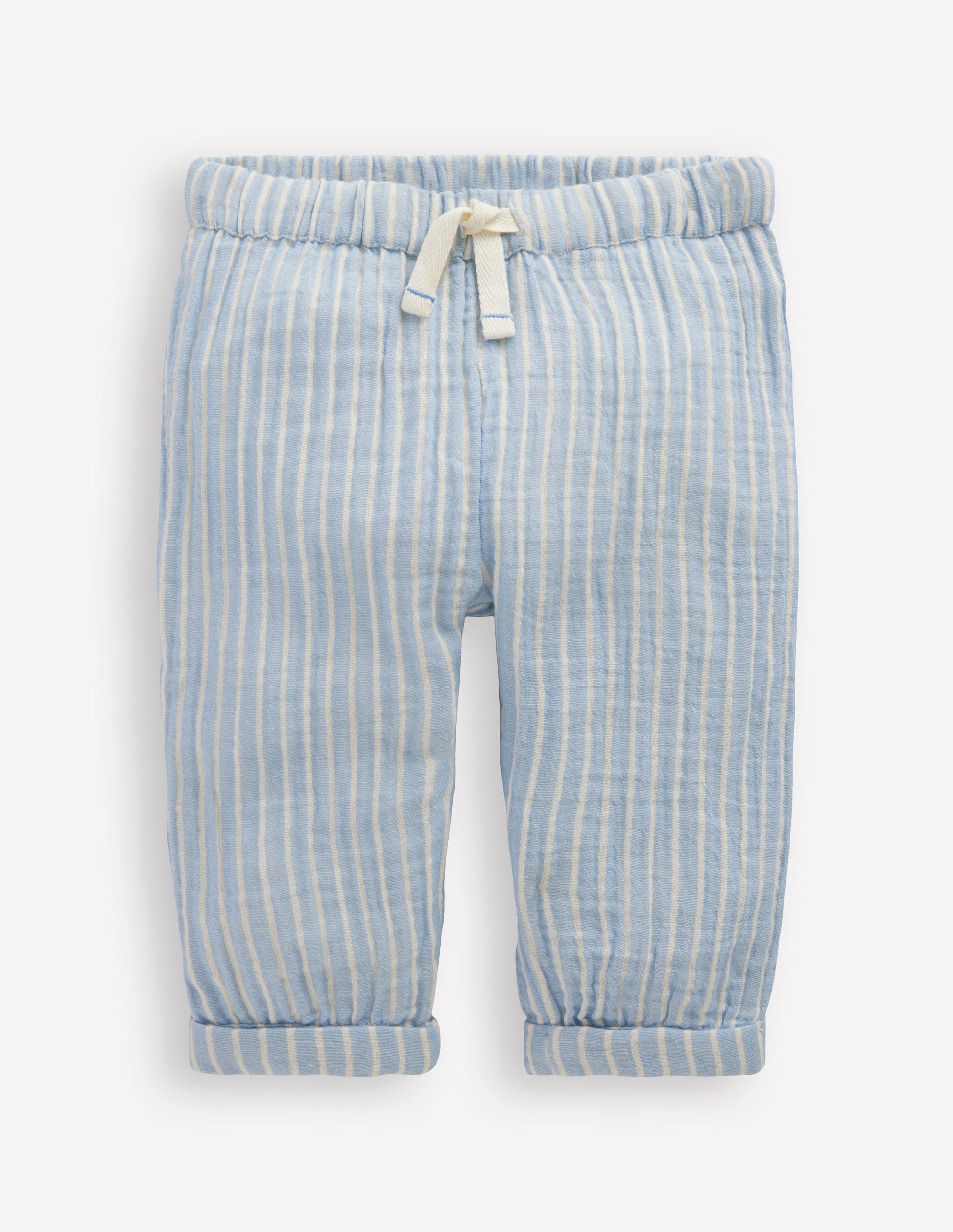 Double Cloth Pants-Light Blue Stripe-1