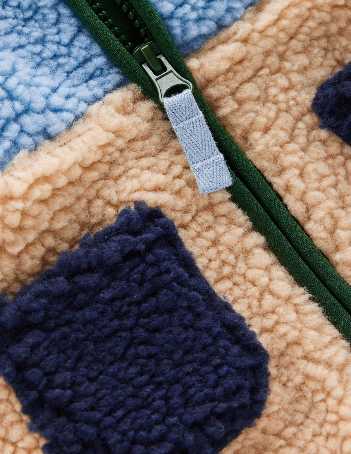 Cosy Borg Jacket-Colourblock - Image 2