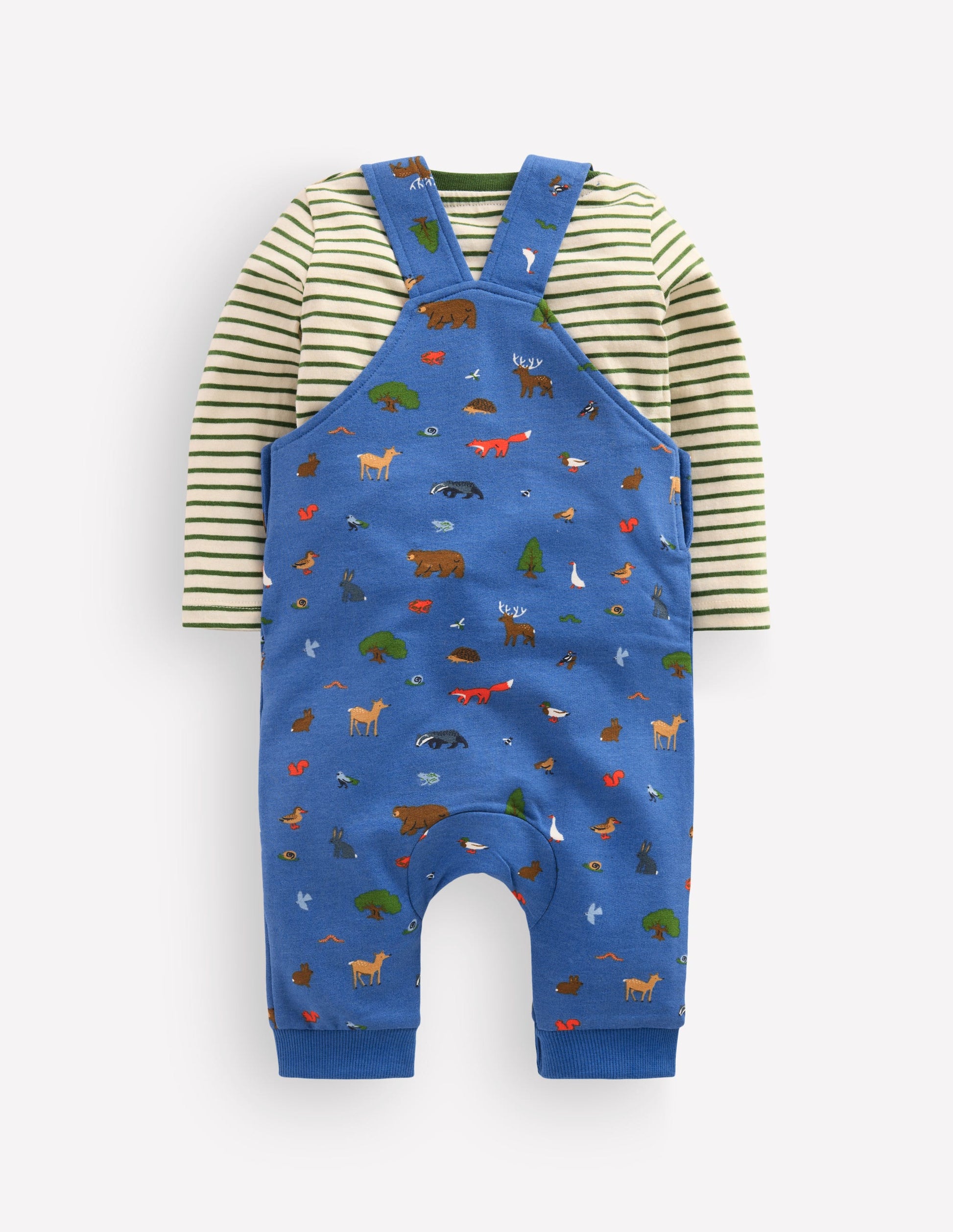 Jersey Overalls Set-Blue Woodland-2