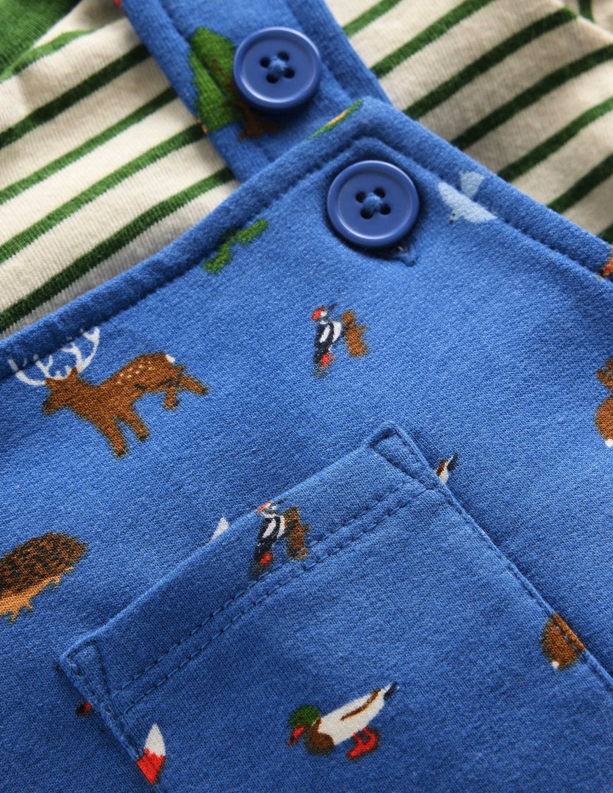 Jersey Overalls Set-Blue Woodland - Image 3
