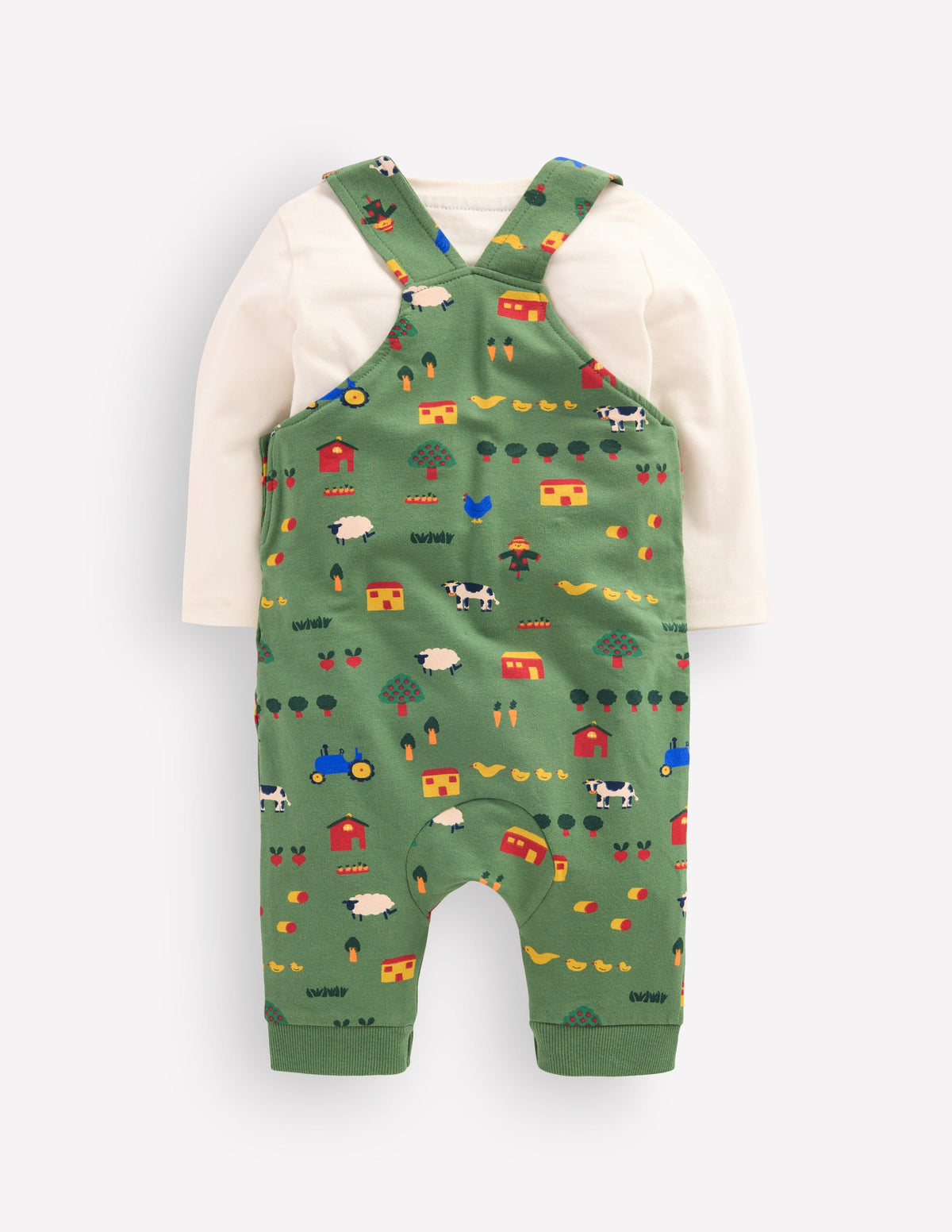 Jersey Overalls Set-Green Farm - Image 2