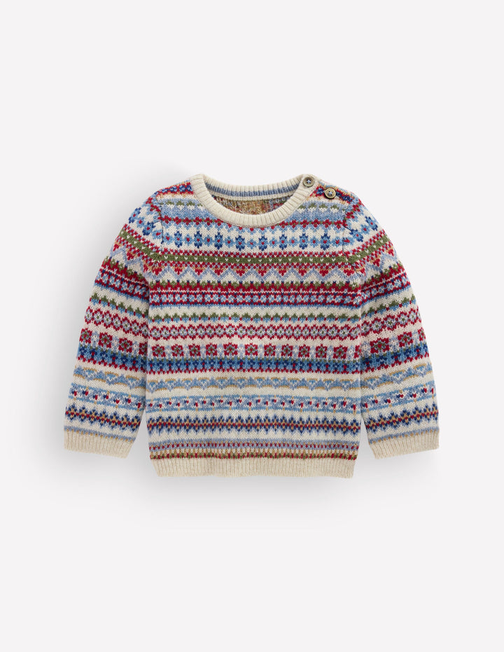 Fair isle Sweater-Multi Soft Fair Isle